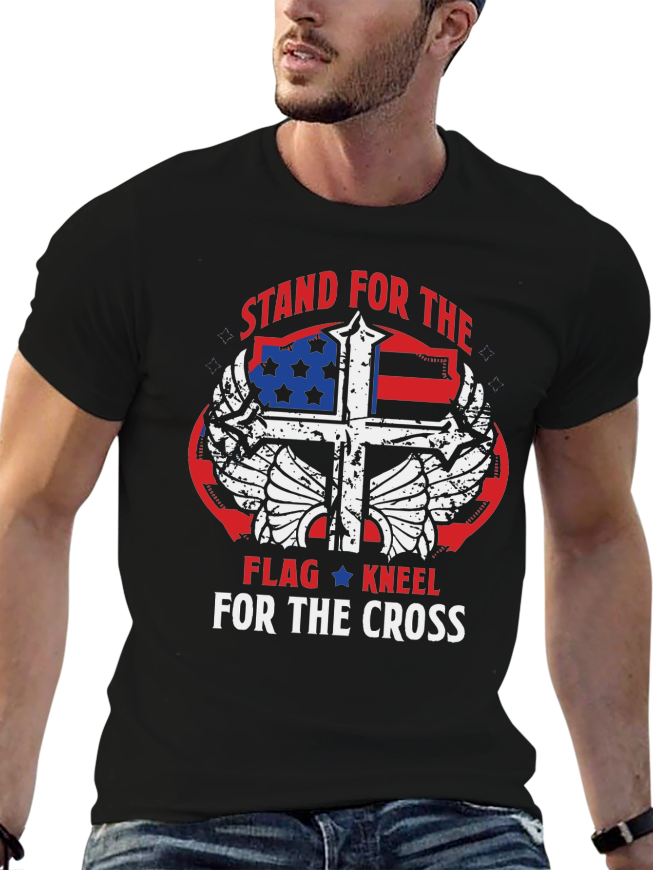 Stand For Flag Kneel For Cross T-Shirt
