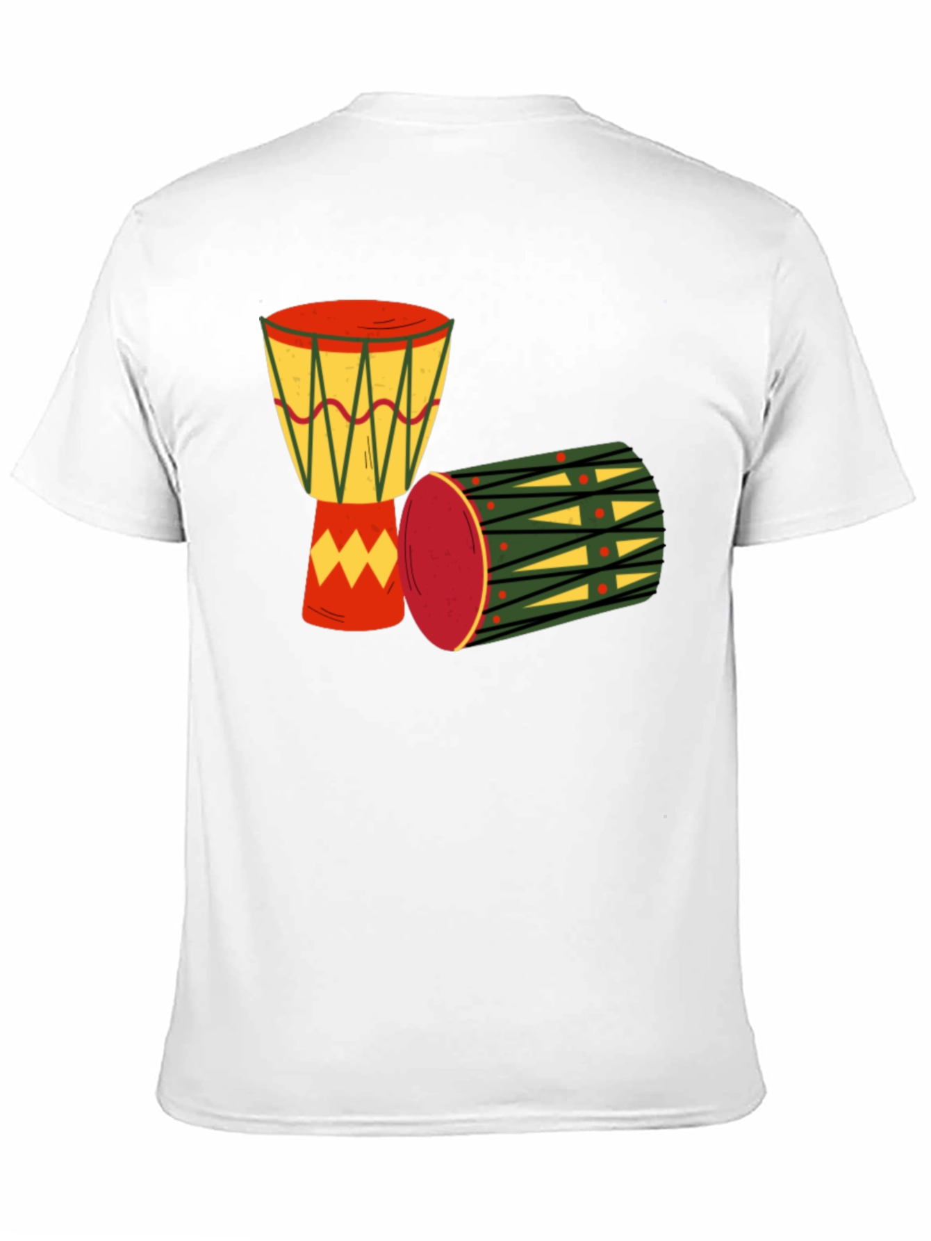 Drums Graphic Tee - Black Cotton T-Shirt