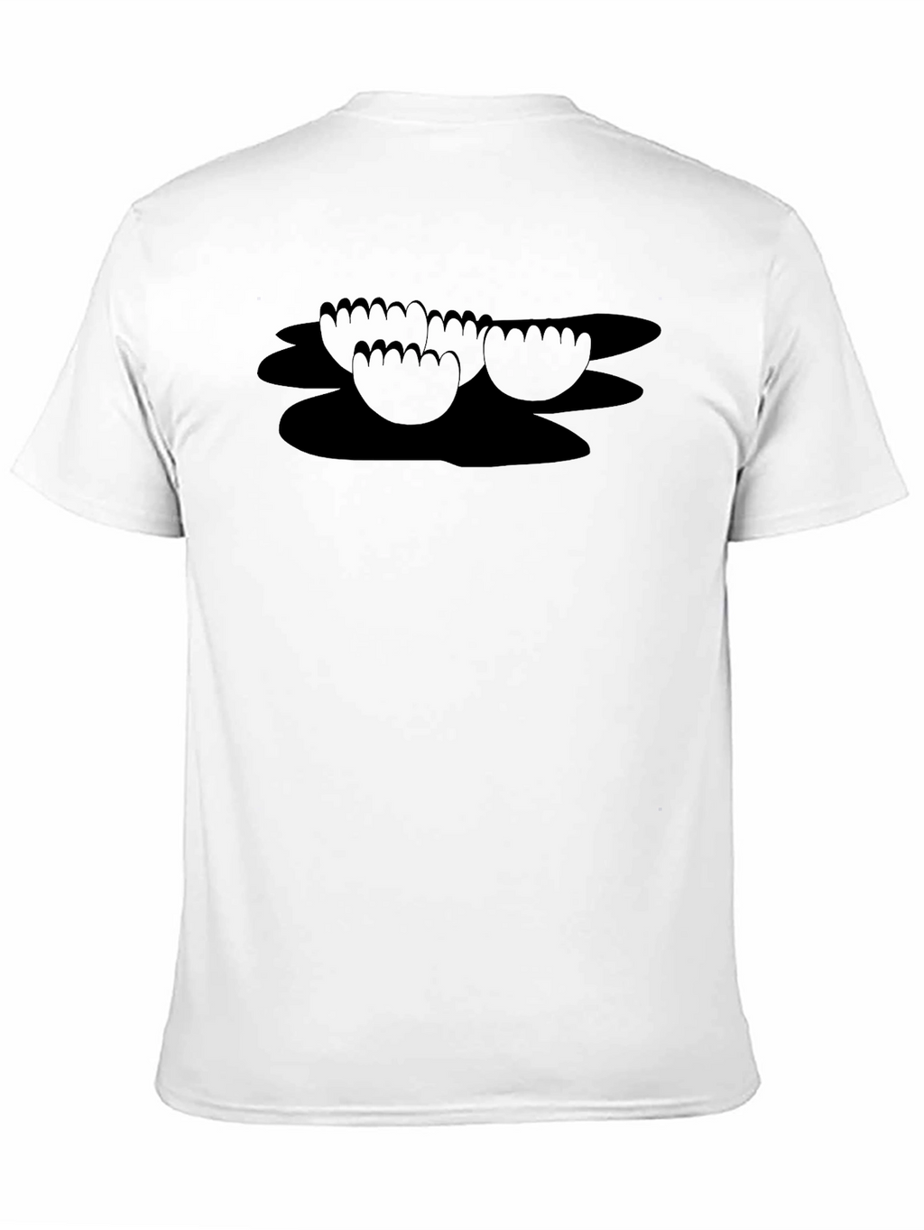 Black Funny Feet Graphic T-Shirt