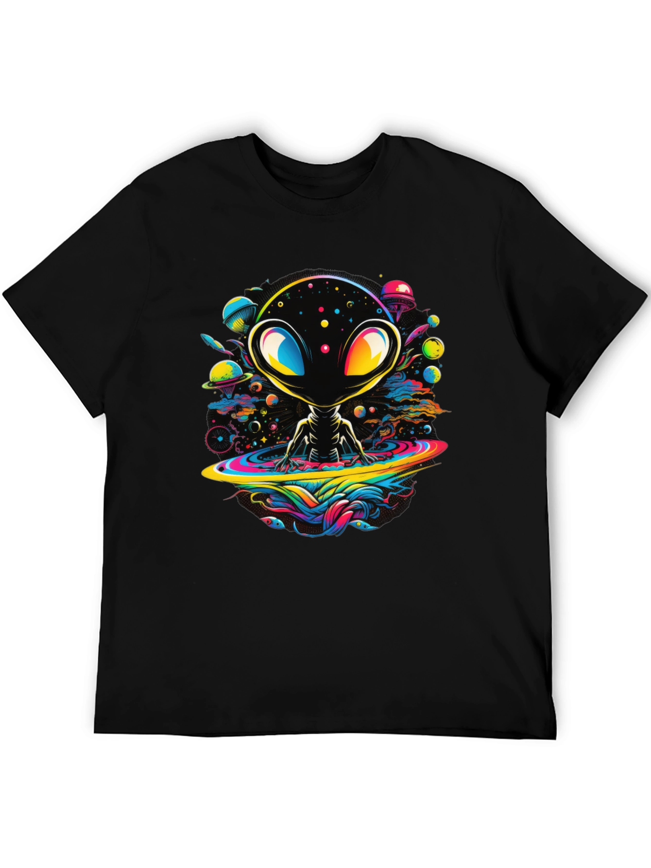 Neon Alien Graphic Tee - Out of This World Style