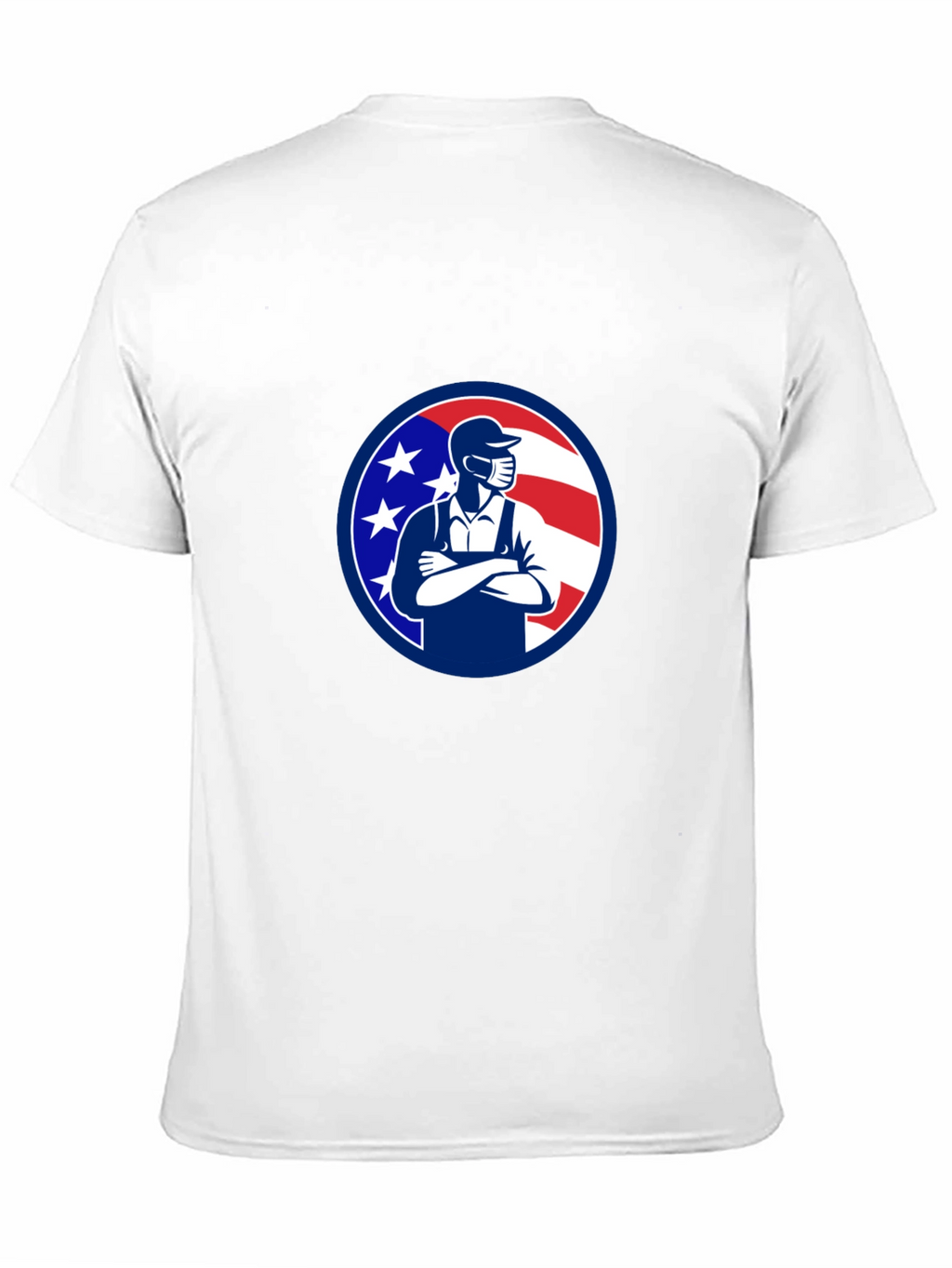 Patriotic Mechanic T-Shirt - USA Worker Design