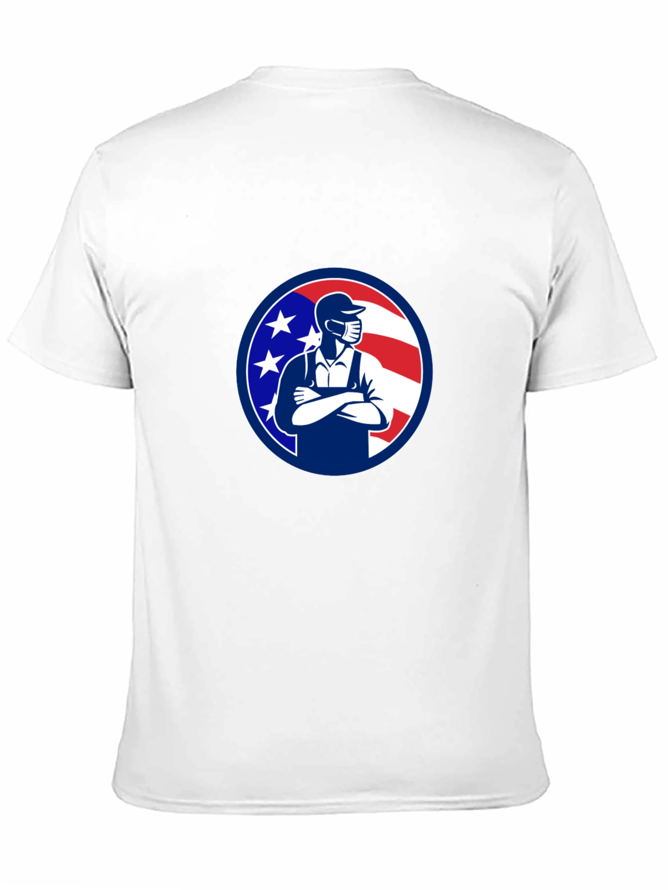 Patriotic Mechanic T-Shirt - USA Worker Design