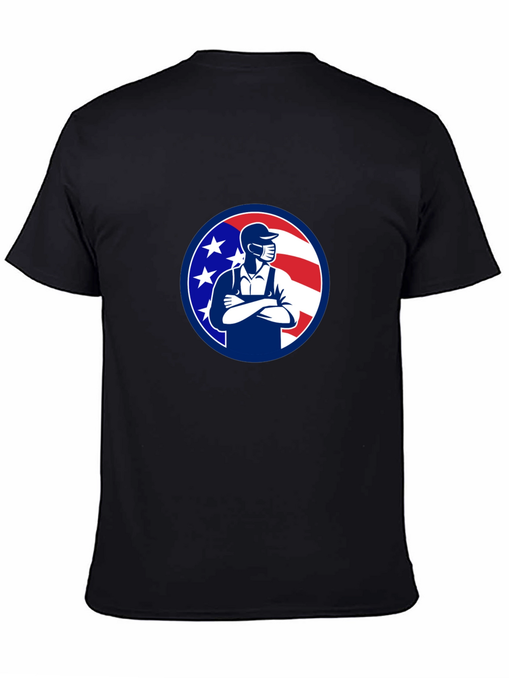 Patriotic Mechanic T-Shirt - USA Worker Design