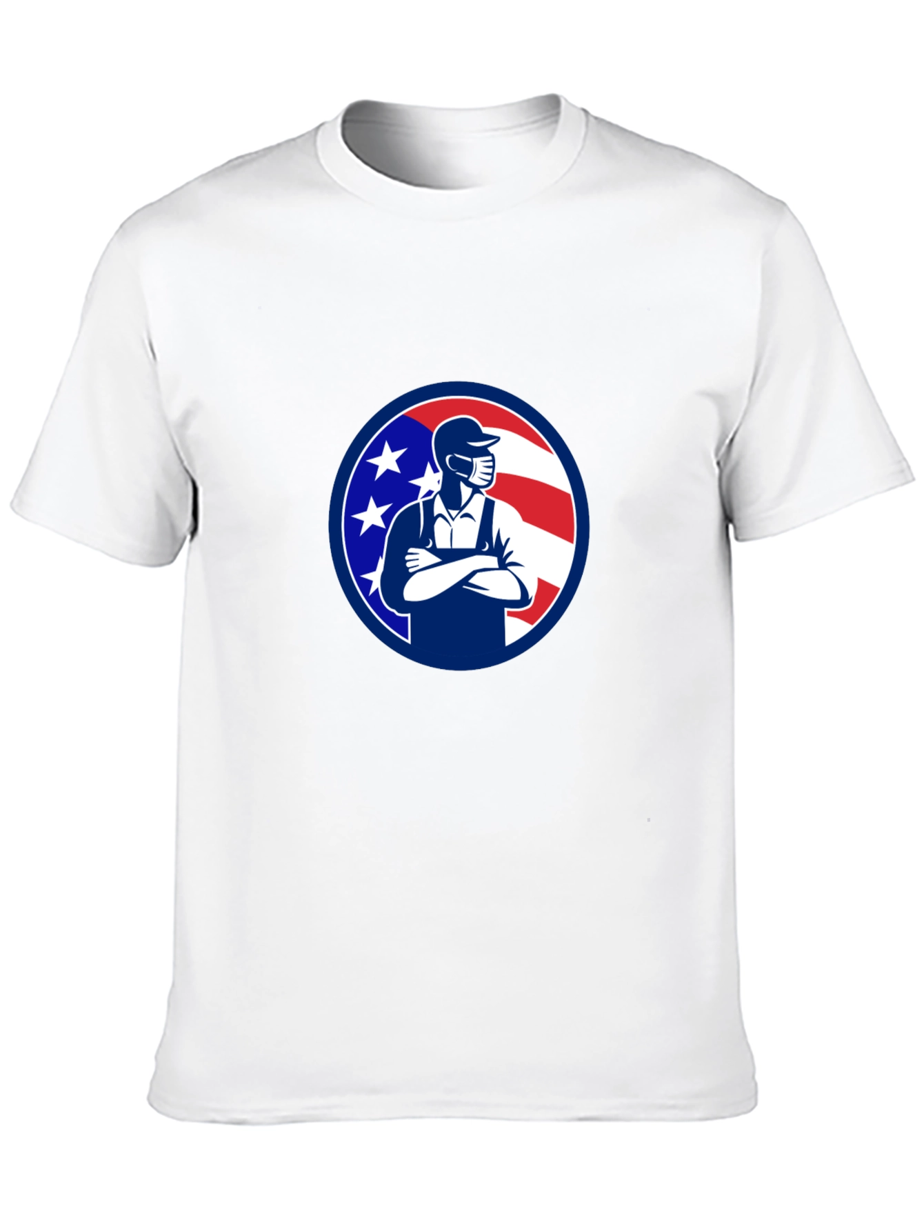 Patriotic Mechanic T-Shirt - USA Worker Design