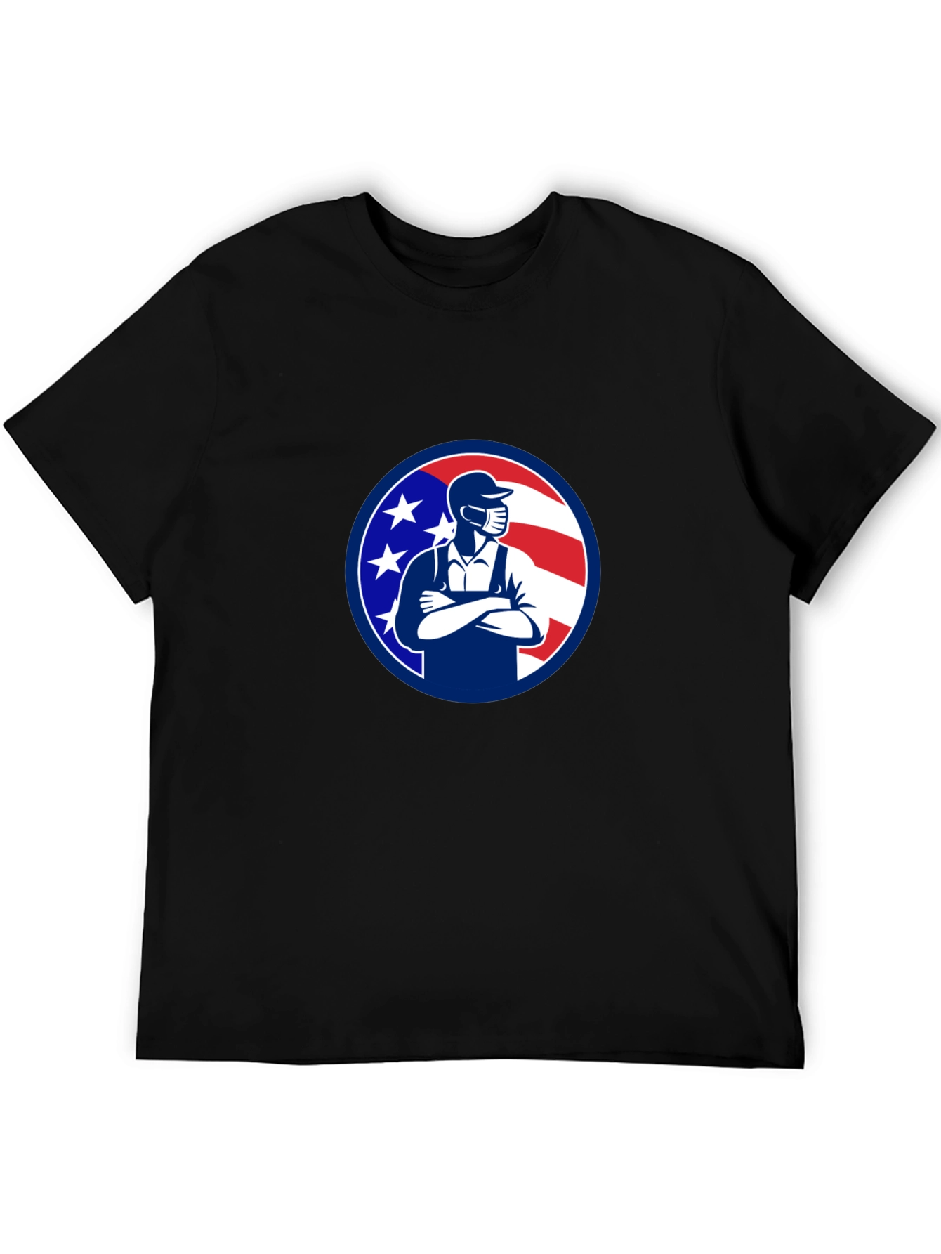 Patriotic Mechanic T-Shirt - USA Worker Design