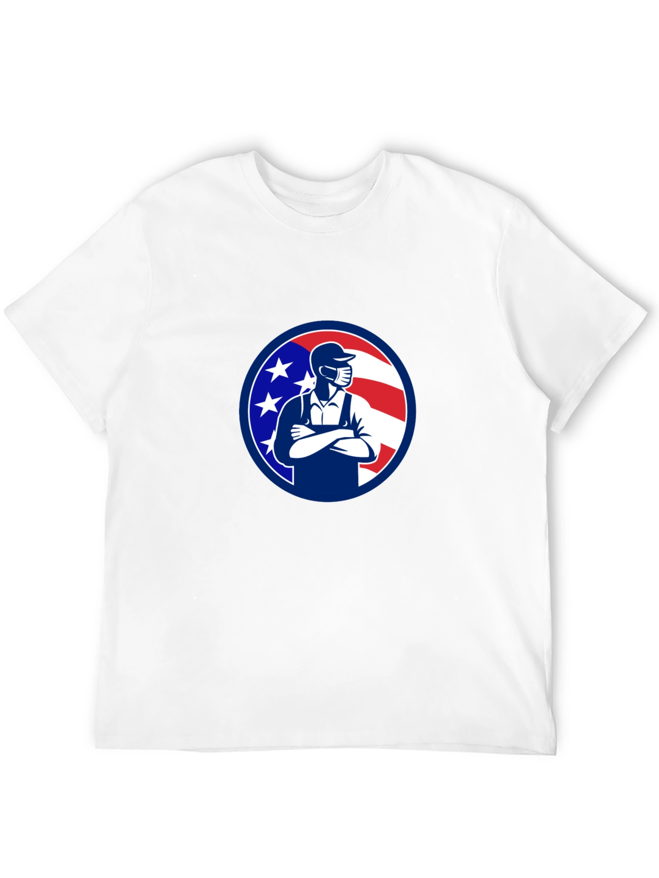 Patriotic Mechanic T-Shirt - USA Worker Design