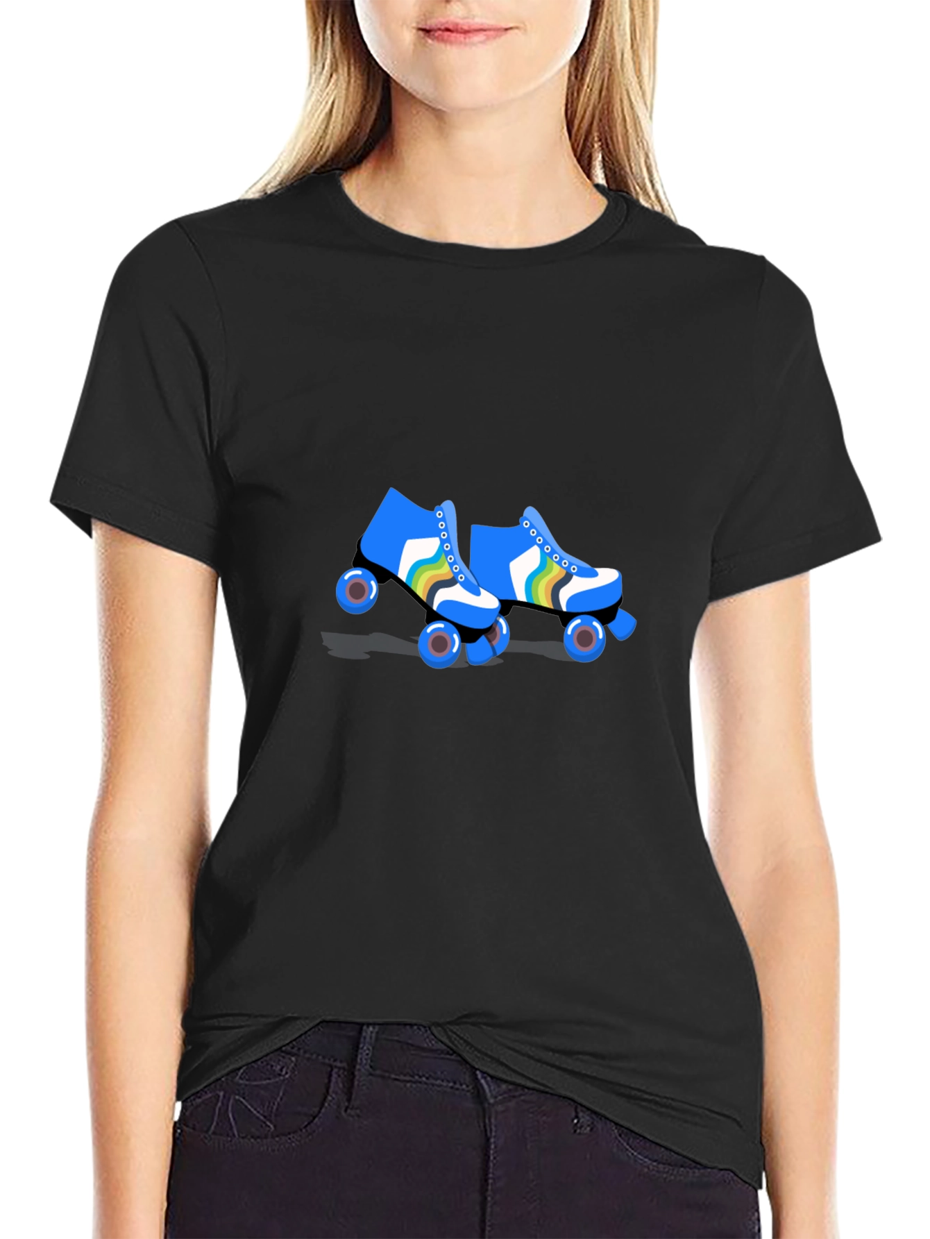 Retro Roller Skate T-Shirt - Cool Graphic Tee