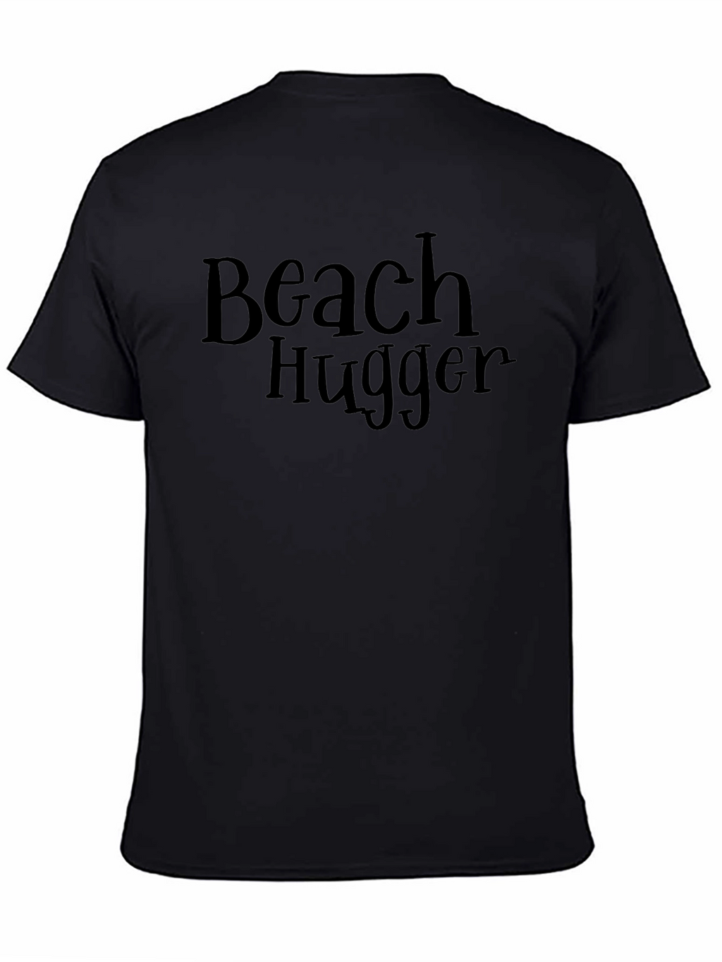 Beach Hugger Graphic Tee - Casual Black T-Shirt
