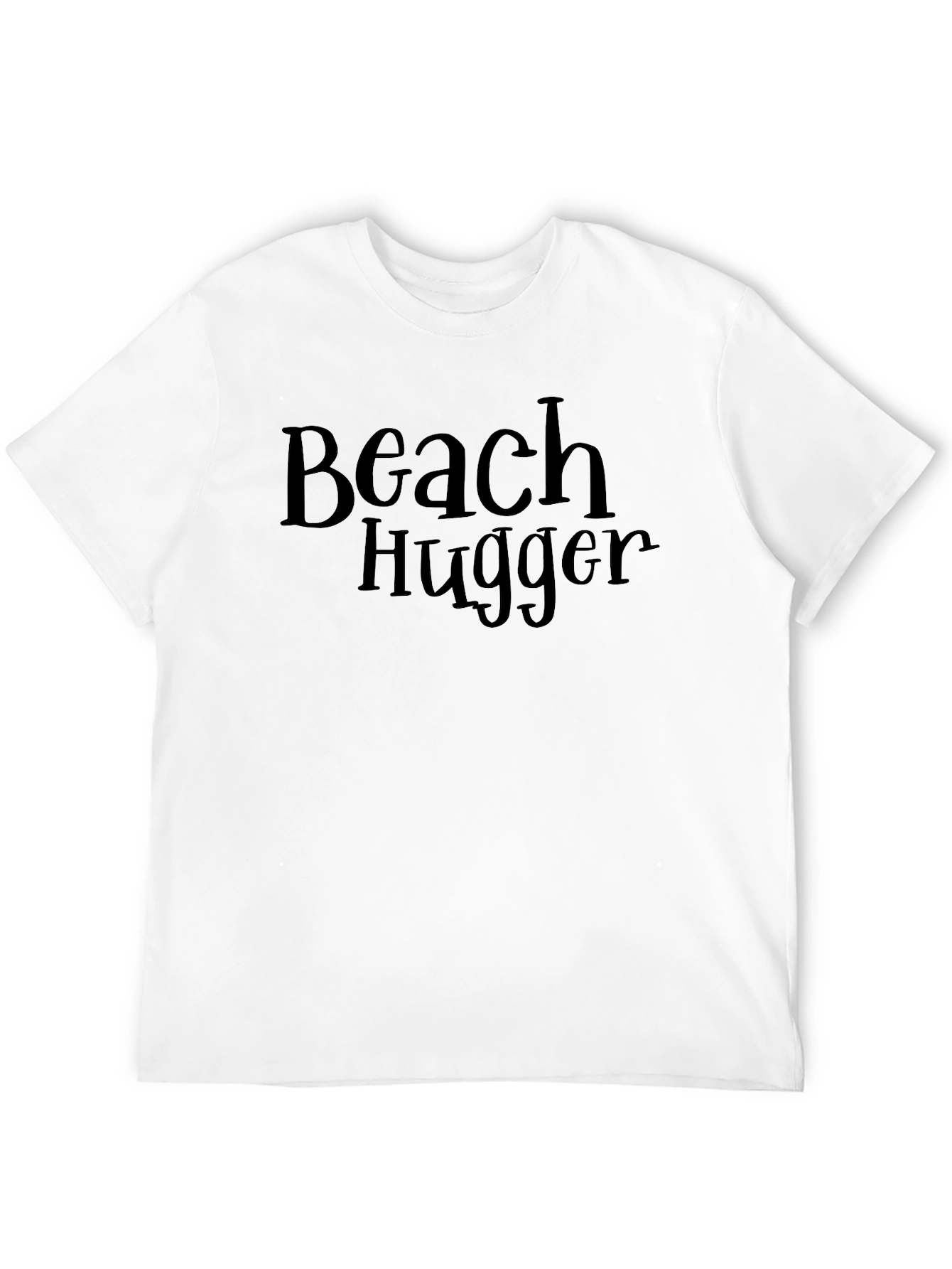 Beach Hugger Graphic Tee - Casual Black T-Shirt