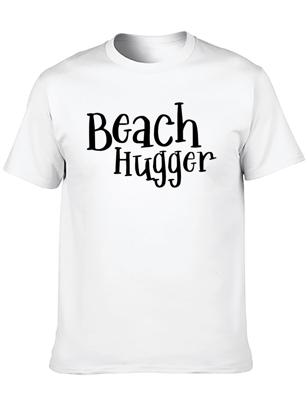 Beach Hugger Graphic Tee - Casual Black T-Shirt