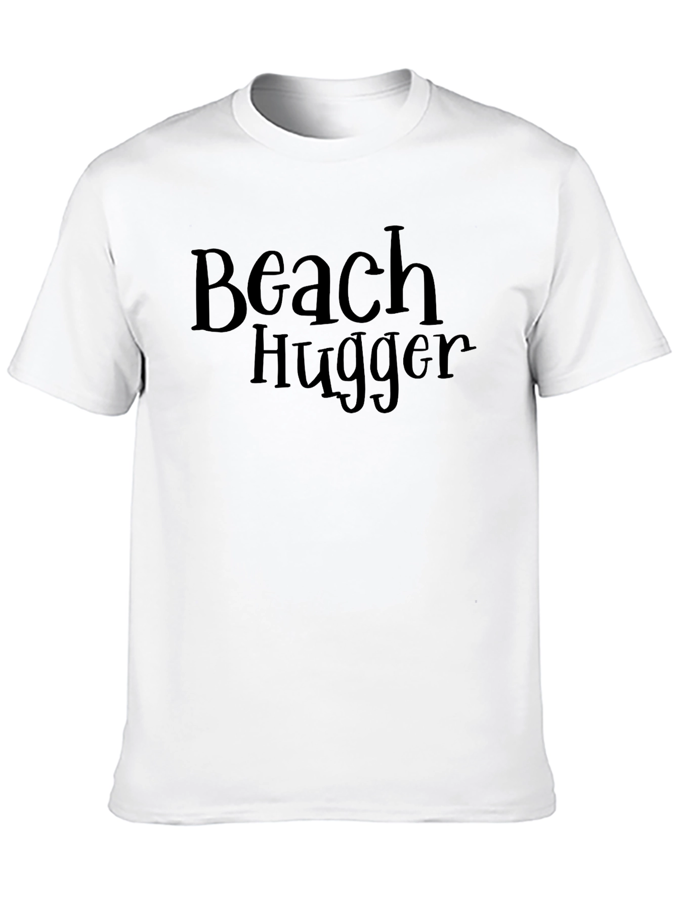 Beach Hugger Graphic Tee - Casual Black T-Shirt