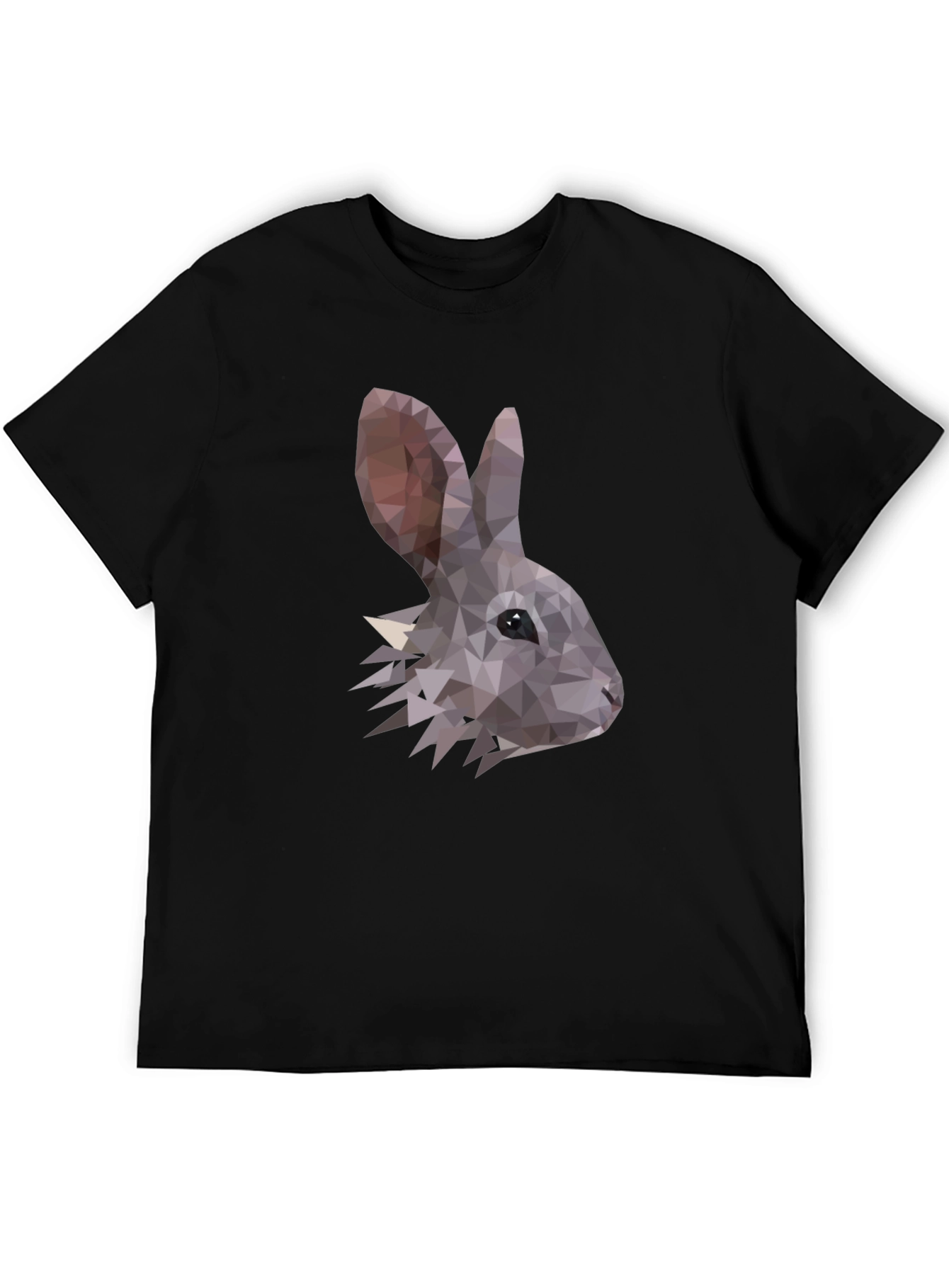 Geometric Rabbit T-Shirt - Modern Minimalist Design