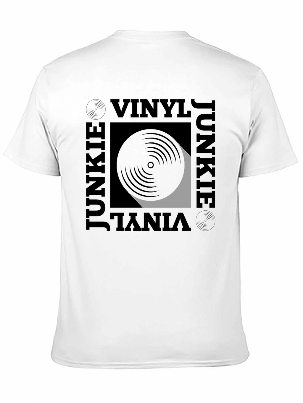 Vinyl Junkie Graphic Tee - Black T-Shirt