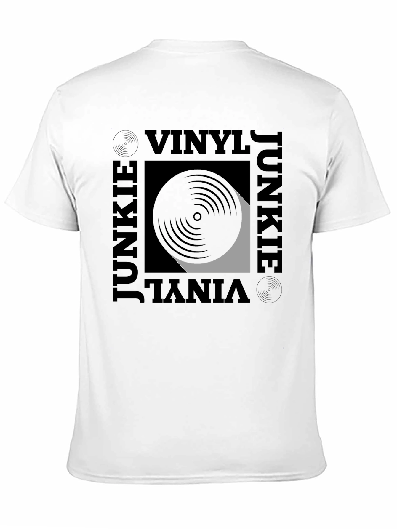 Vinyl Junkie Graphic Tee - Black T-Shirt