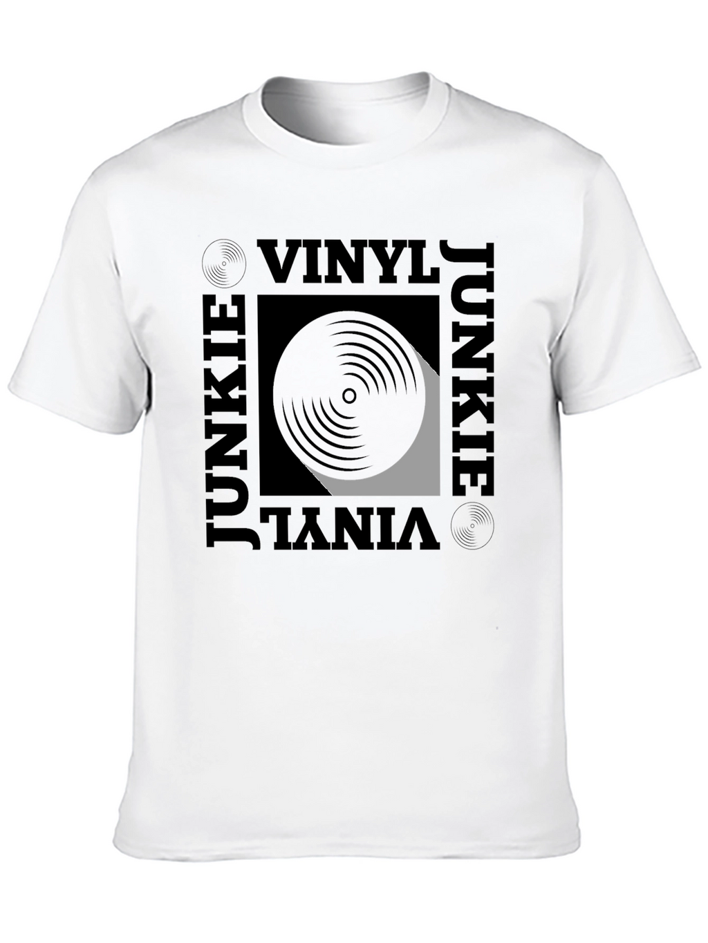 Vinyl Junkie Graphic Tee - Black T-Shirt