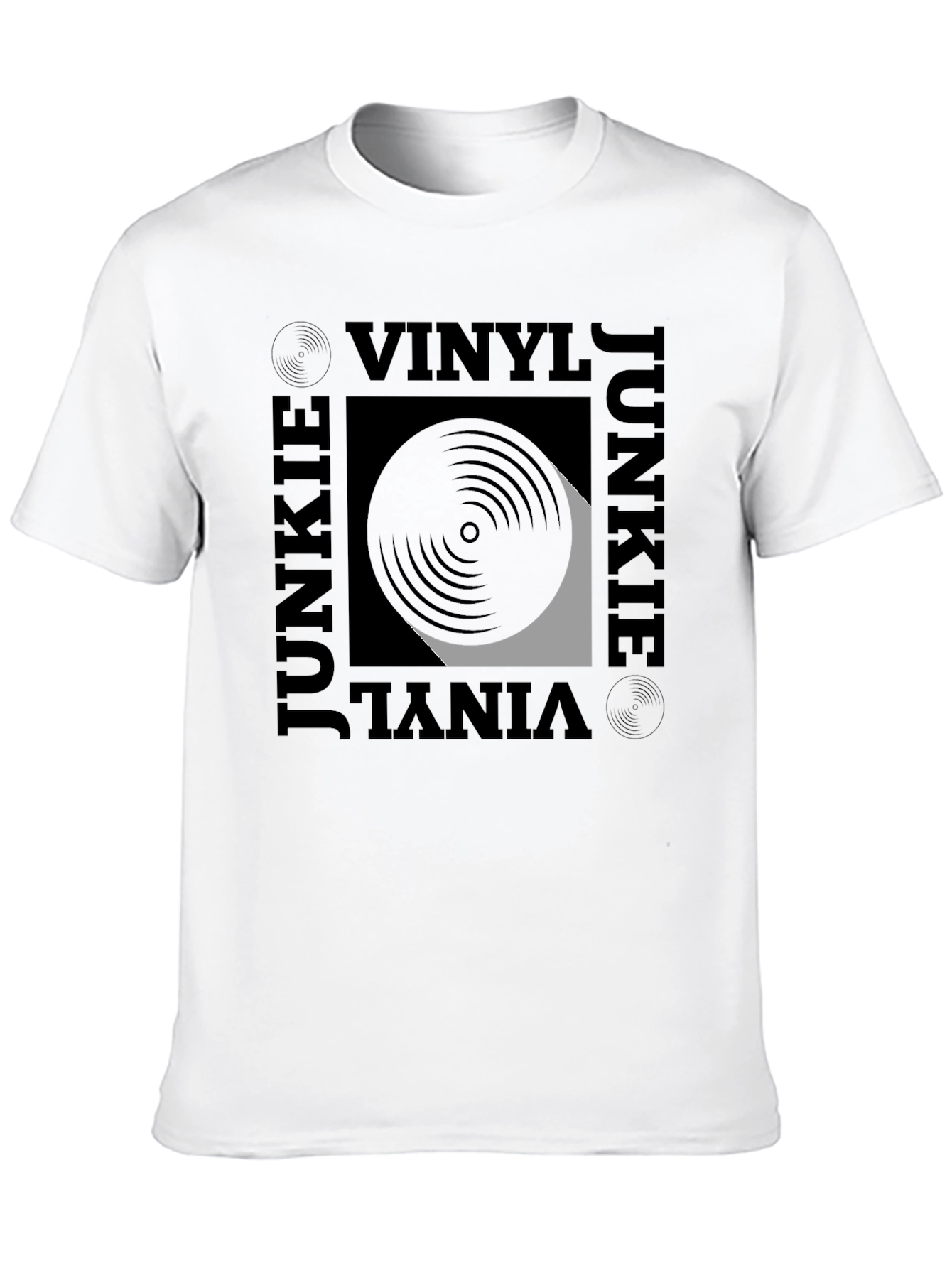 Vinyl Junkie Graphic Tee - Black T-Shirt