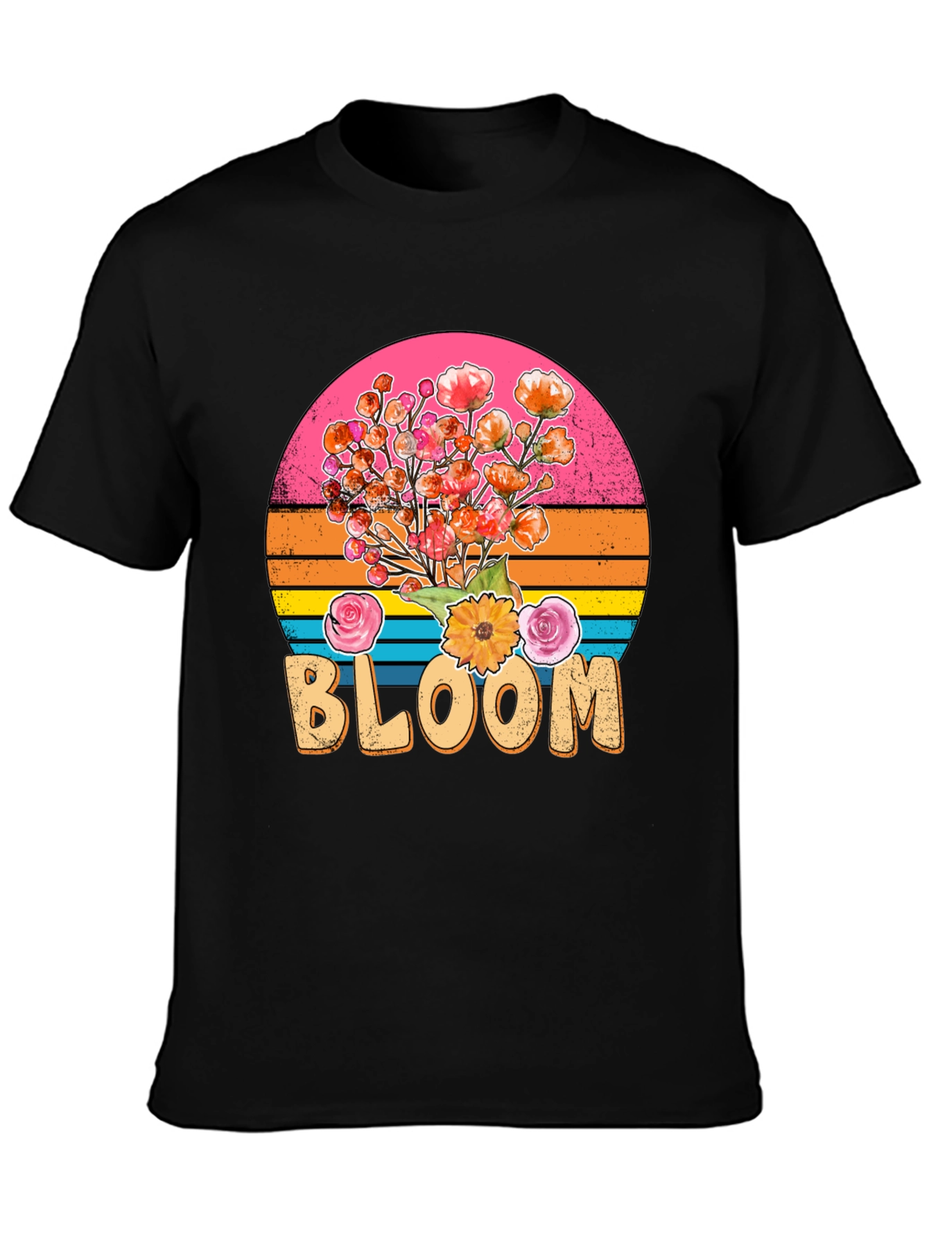 Retro Bloom T-Shirt - Floral Graphic Tee