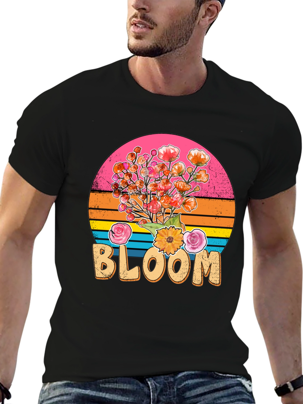 Retro Bloom T-Shirt - Floral Graphic Tee