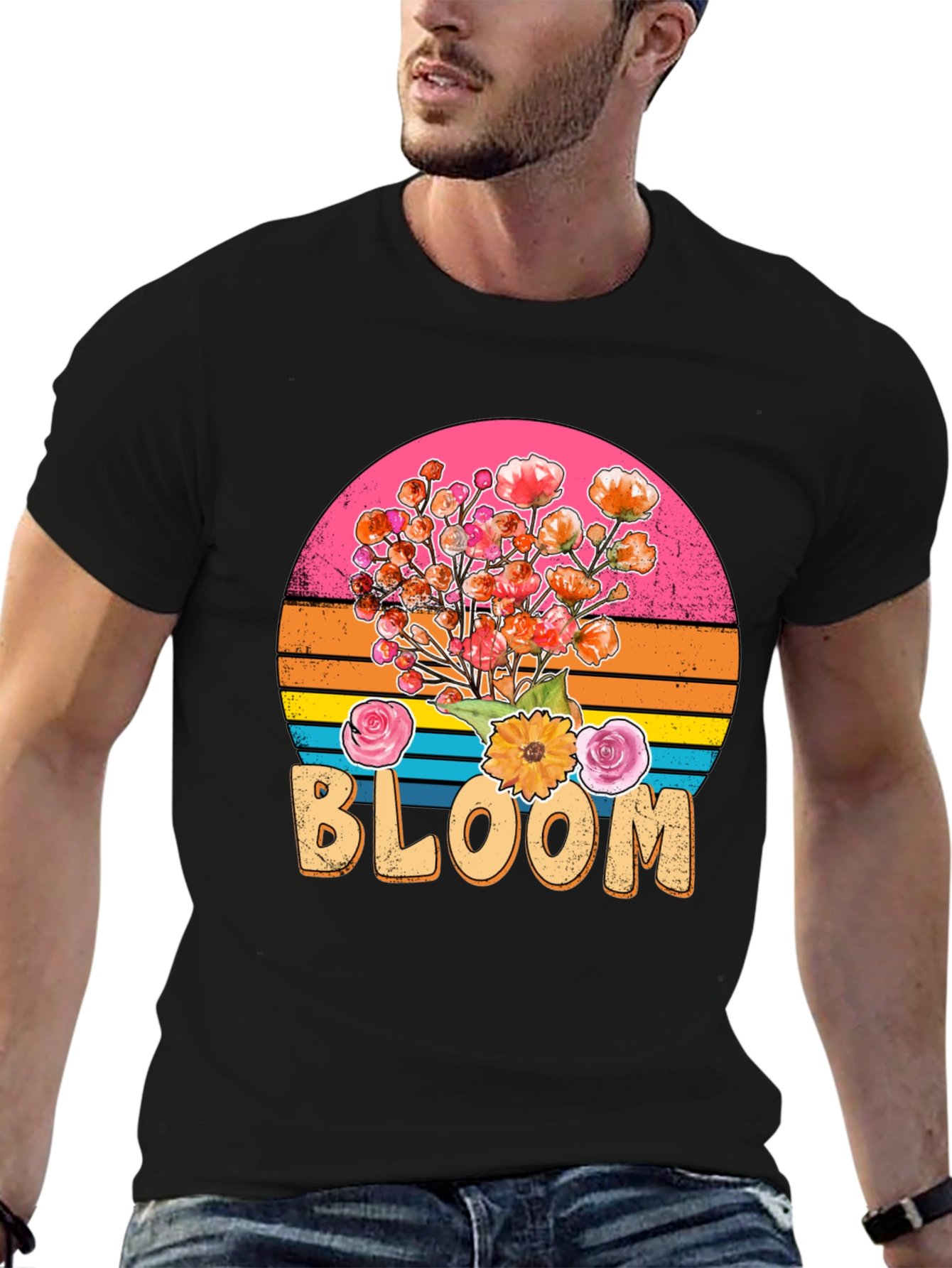 Retro Bloom T-Shirt - Floral Graphic Tee