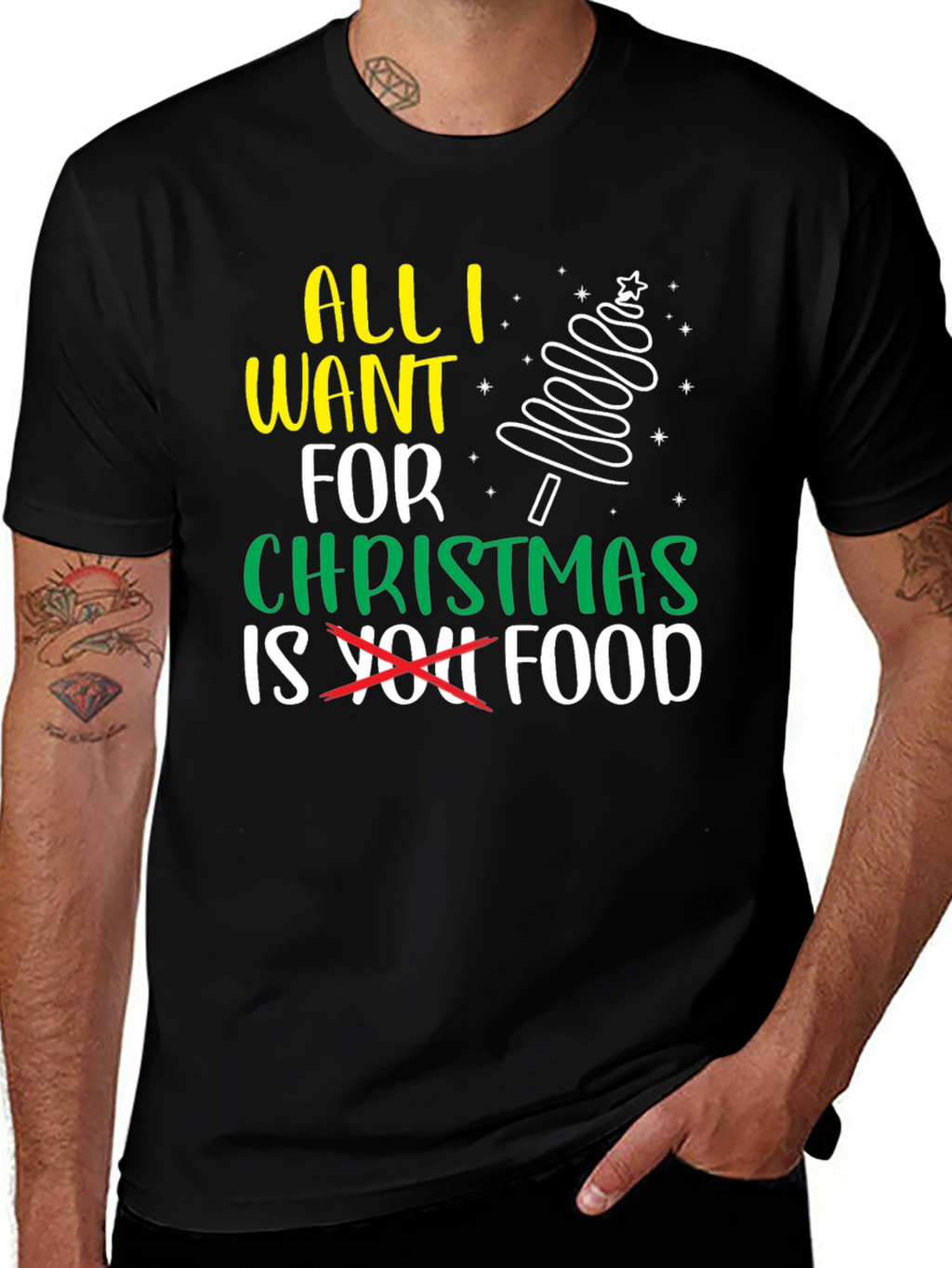 All I Want For Christmas Is Food T-Shirt