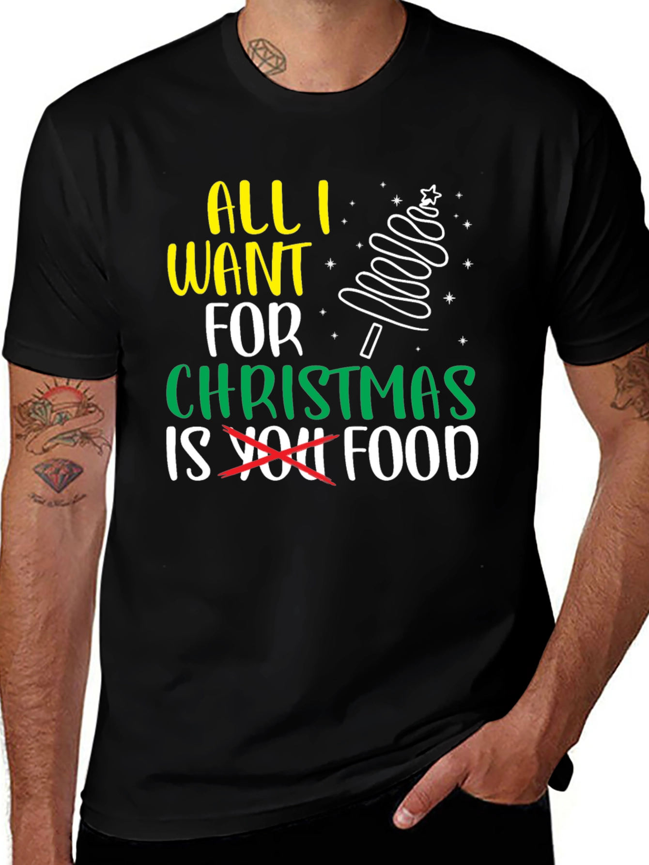 All I Want For Christmas Is Food T-Shirt