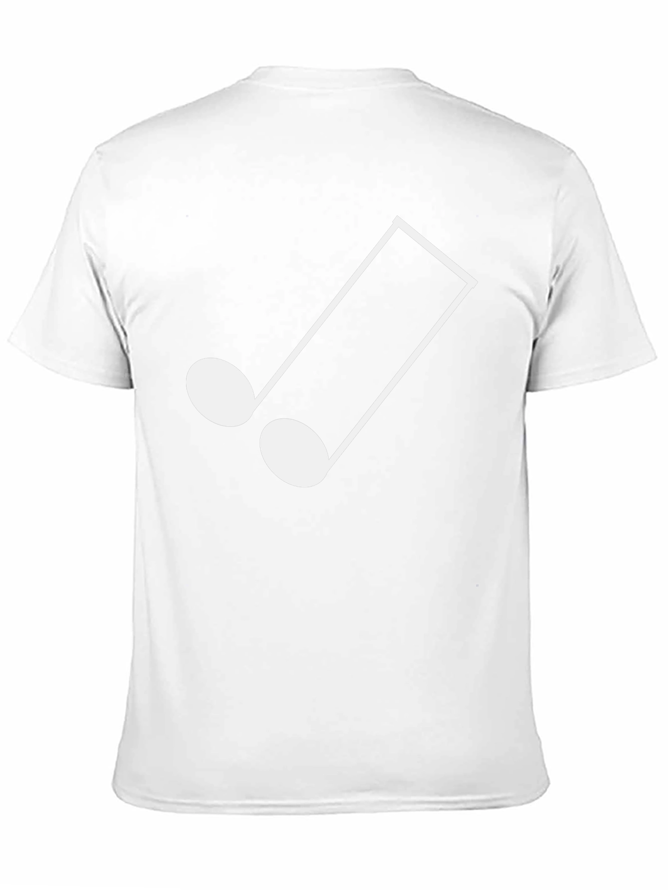 Musical Note Graphic Tee - Stylish Black T-Shirt