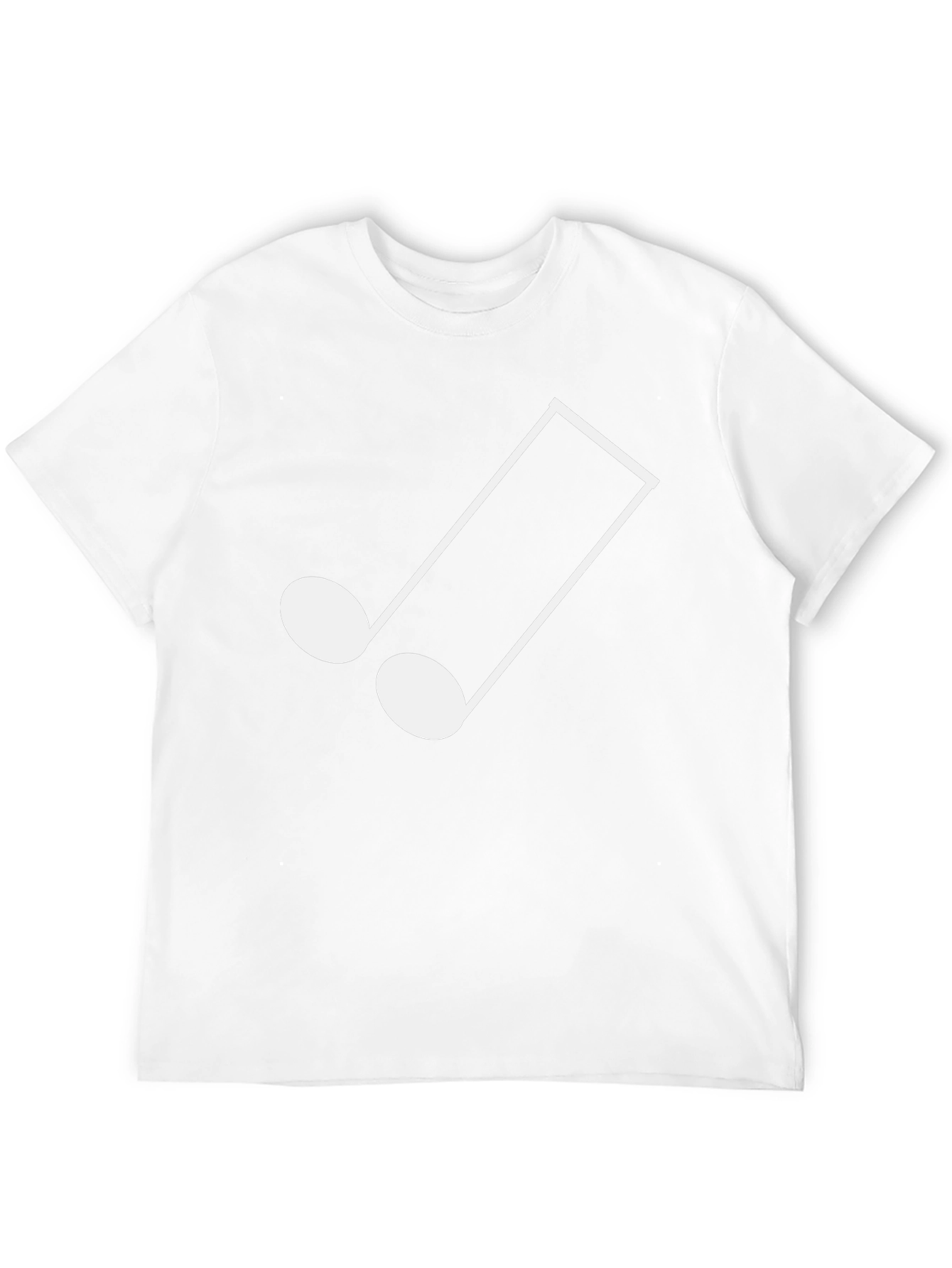 Musical Note Graphic Tee - Stylish Black T-Shirt