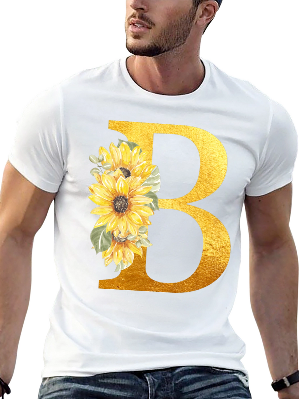 Floral Letter B Graphic Tee