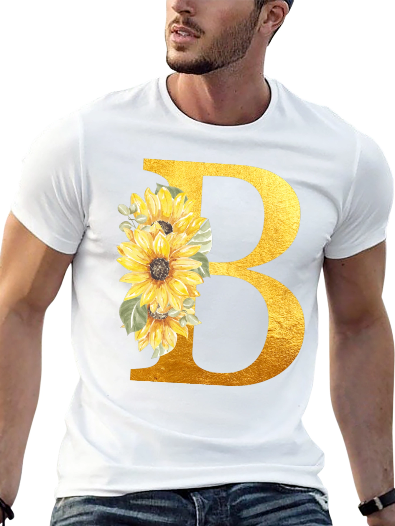 Floral Letter B Graphic Tee