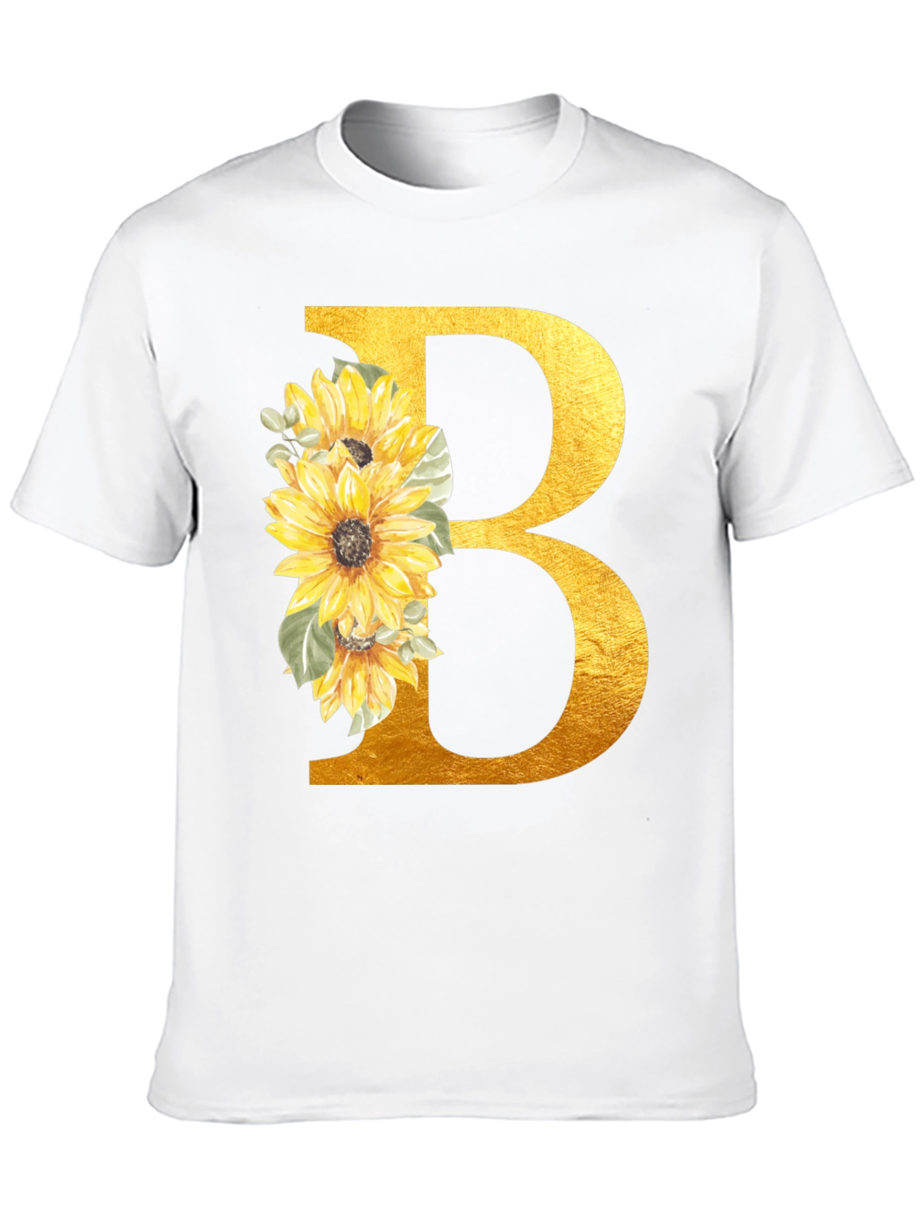 Floral Letter B Graphic Tee