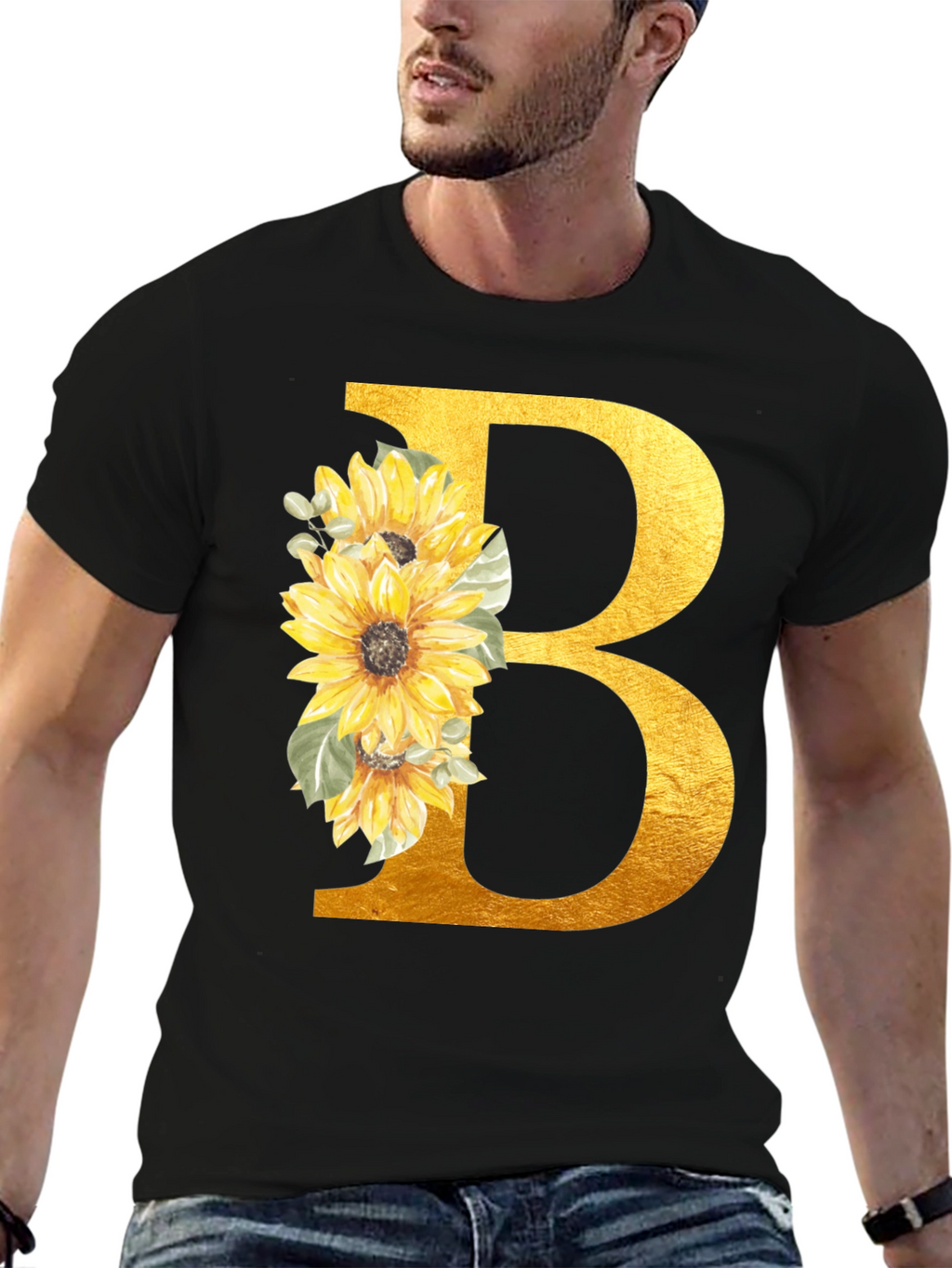 Floral Letter B Graphic Tee
