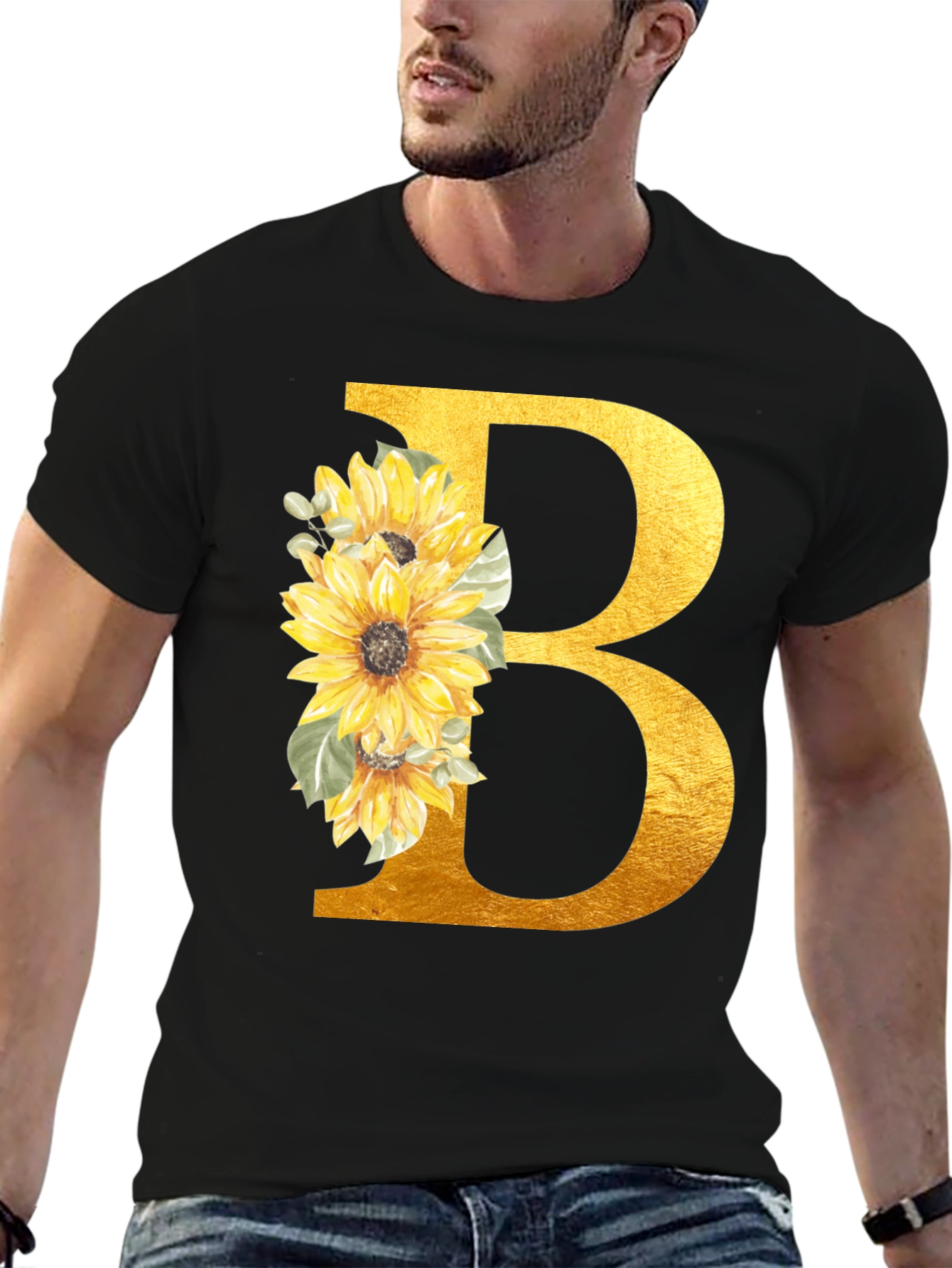 Floral Letter B Graphic Tee