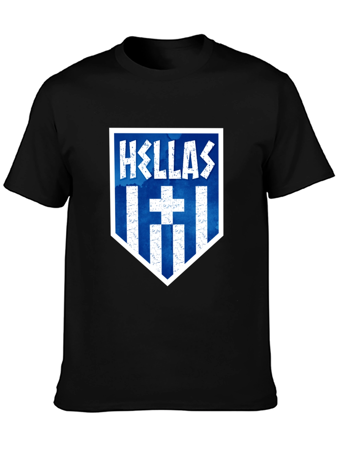 Hellas T-Shirt: Greek Flag Inspired Design