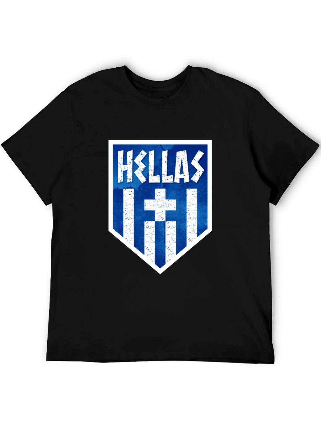 Hellas T-Shirt: Greek Flag Inspired Design