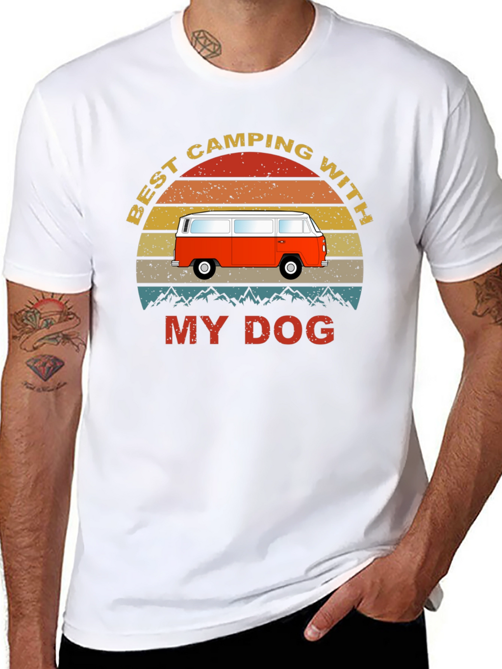 Best Camping With My Dog T-Shirt