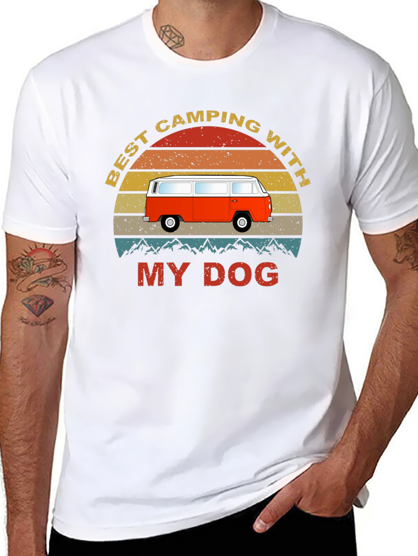 Best Camping With My Dog T-Shirt