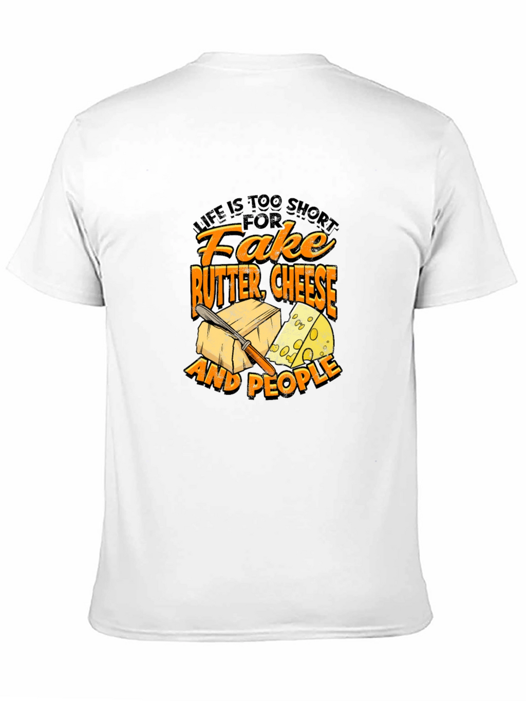 Funny Cheese & Butter Graphic T-Shirt