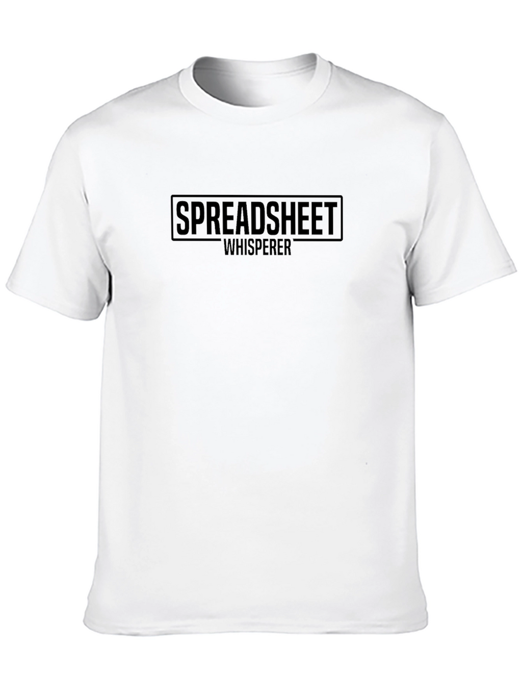 Spreadsheet Whisperer Black T-Shirt - Data Analyst Apparel