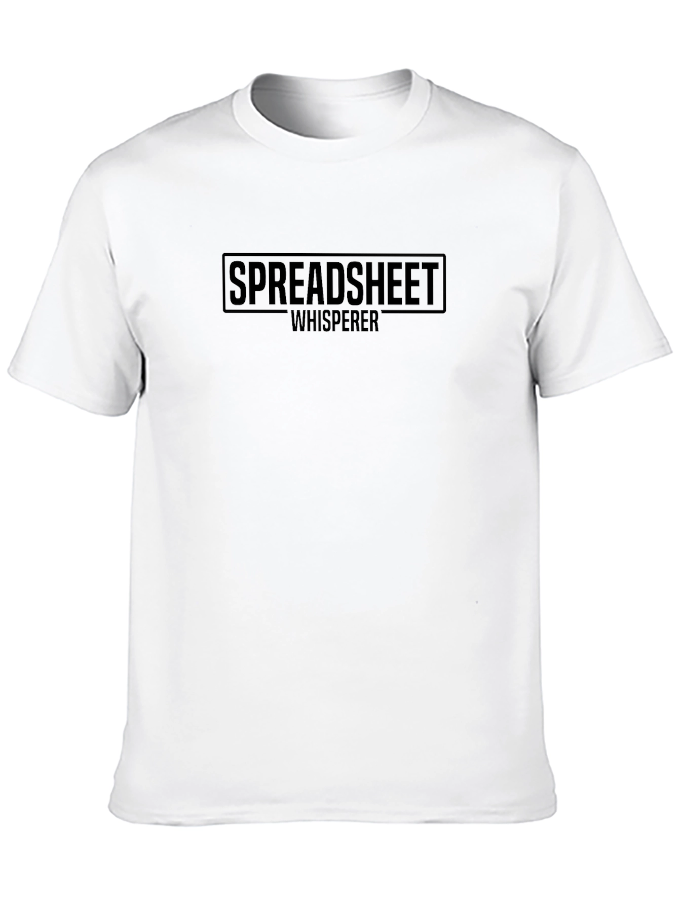 Spreadsheet Whisperer Black T-Shirt - Data Analyst Apparel