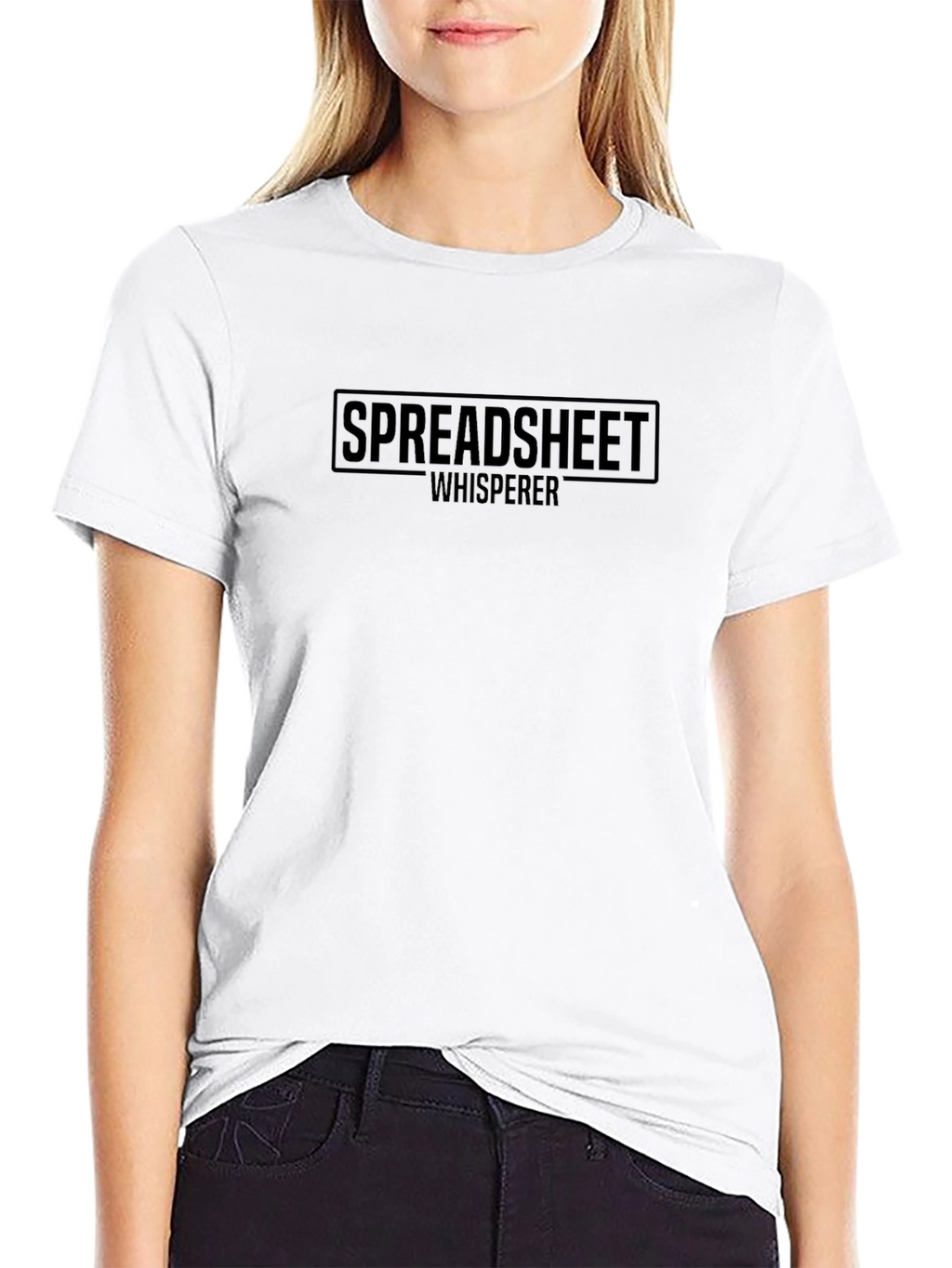 Spreadsheet Whisperer Black T-Shirt - Data Analyst Apparel