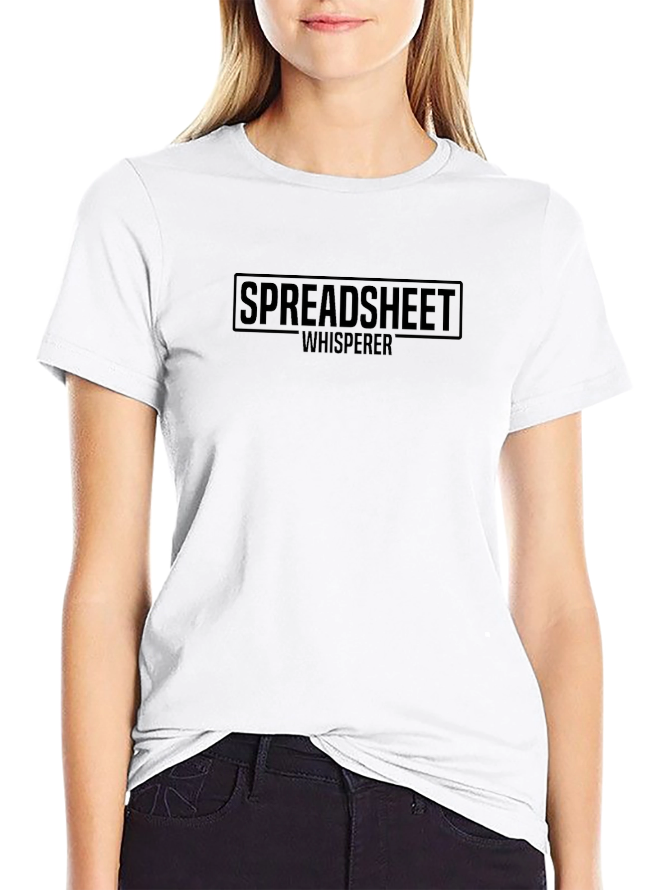Spreadsheet Whisperer Black T-Shirt - Data Analyst Apparel