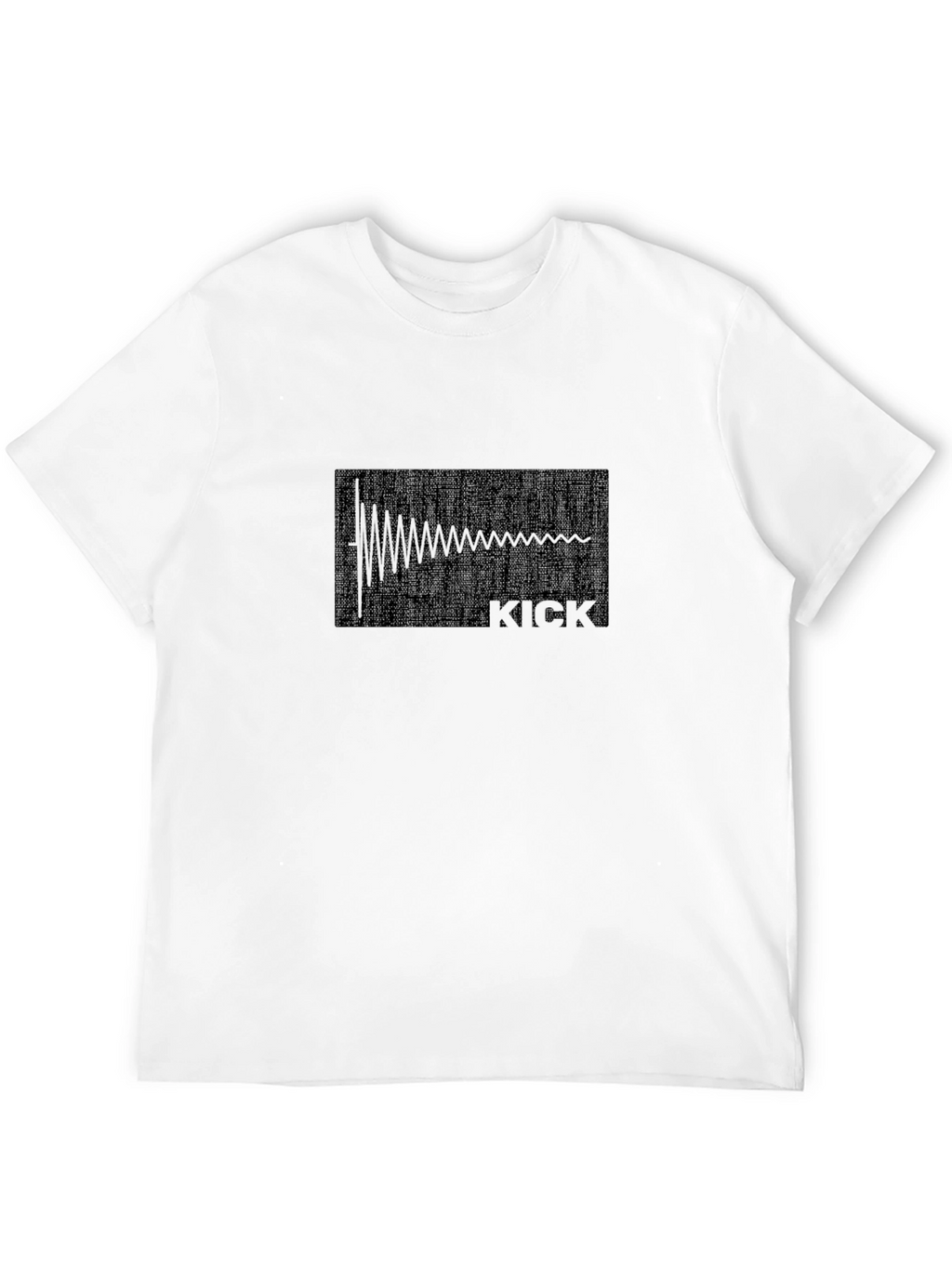Kick Drum Waveform Graphic Tee - Black