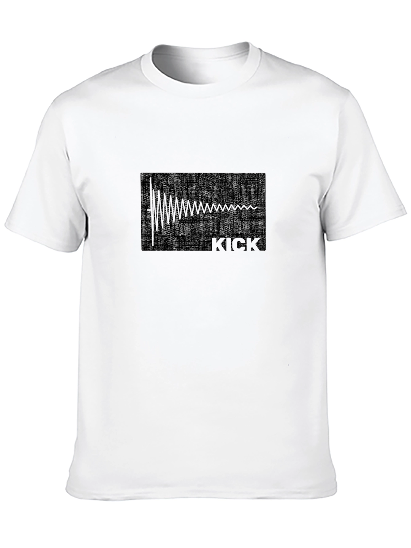 Kick Drum Waveform Graphic Tee - Black