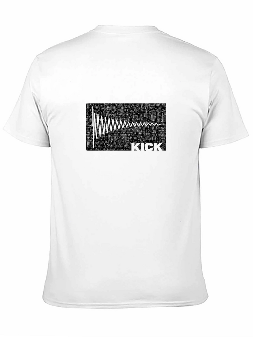 Kick Drum Waveform Graphic Tee - Black