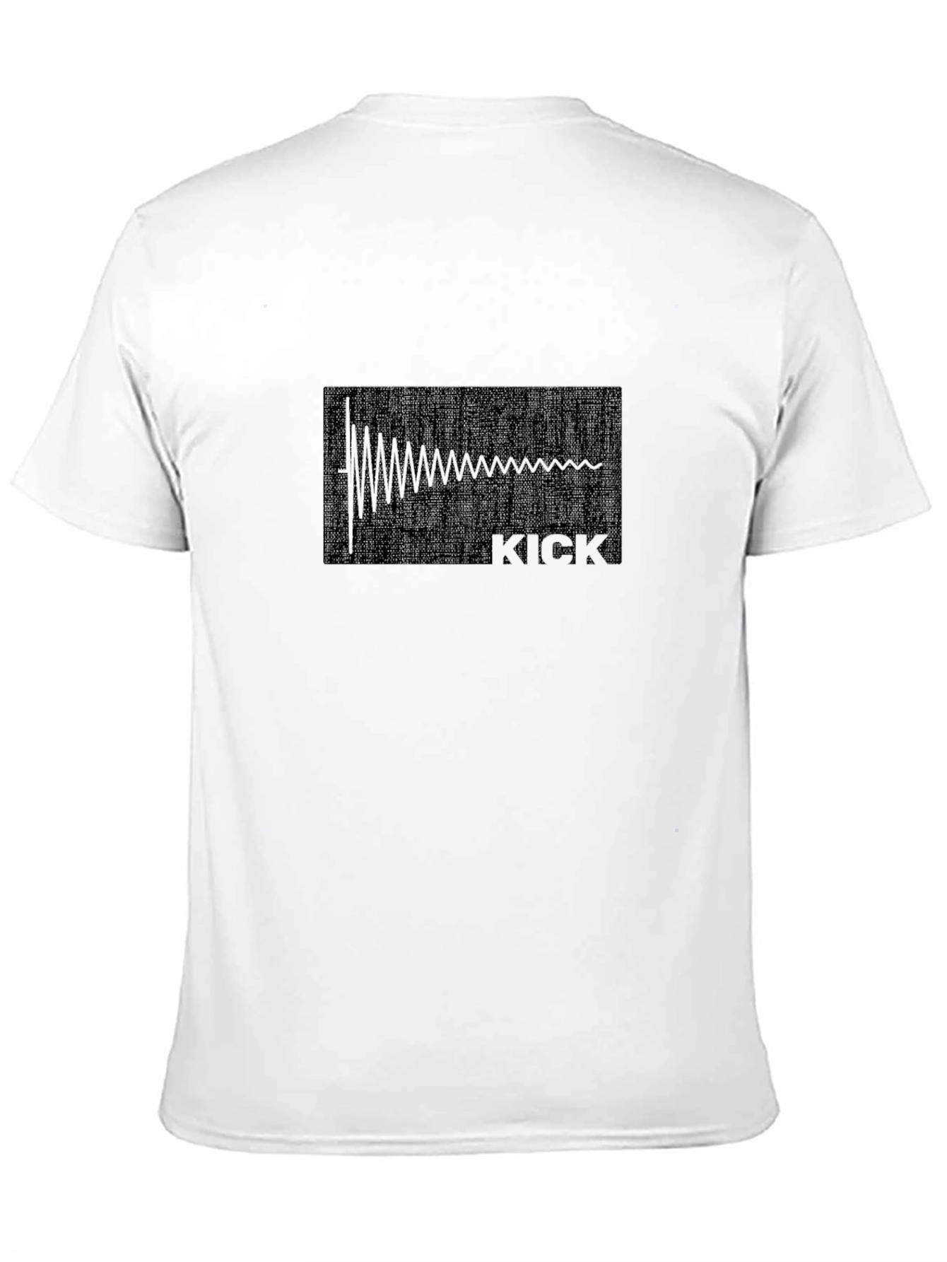 Kick Drum Waveform Graphic Tee - Black