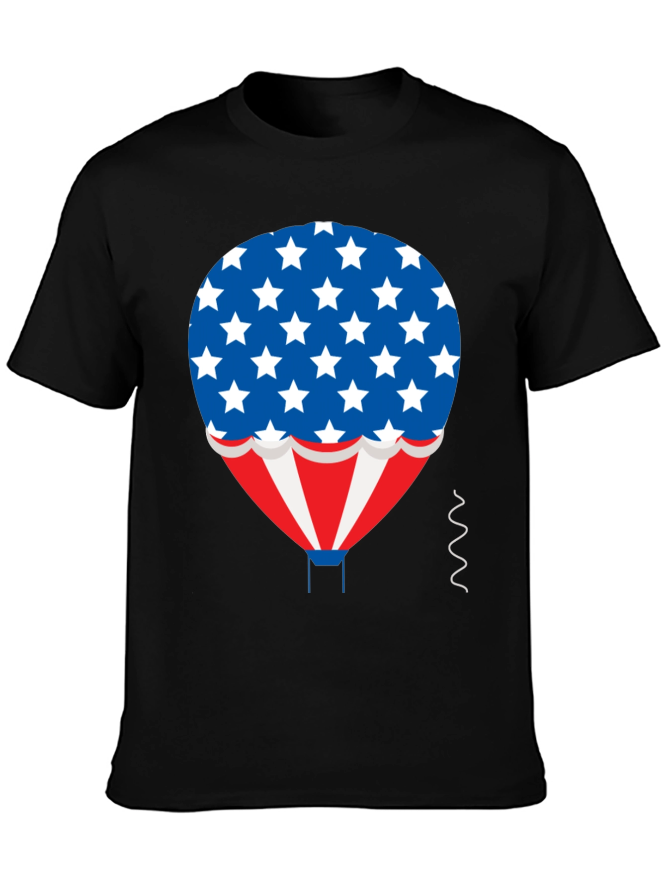 Patriotic Hot Air Balloon Graphic T-Shirt
