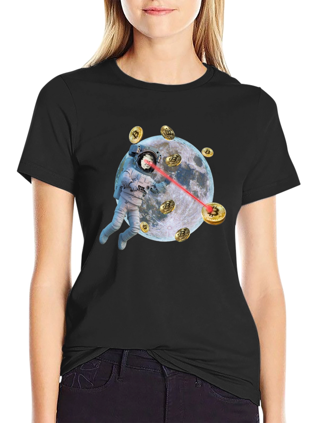 Bitcoin Astronaut T-Shirt - Crypto to the Moon!