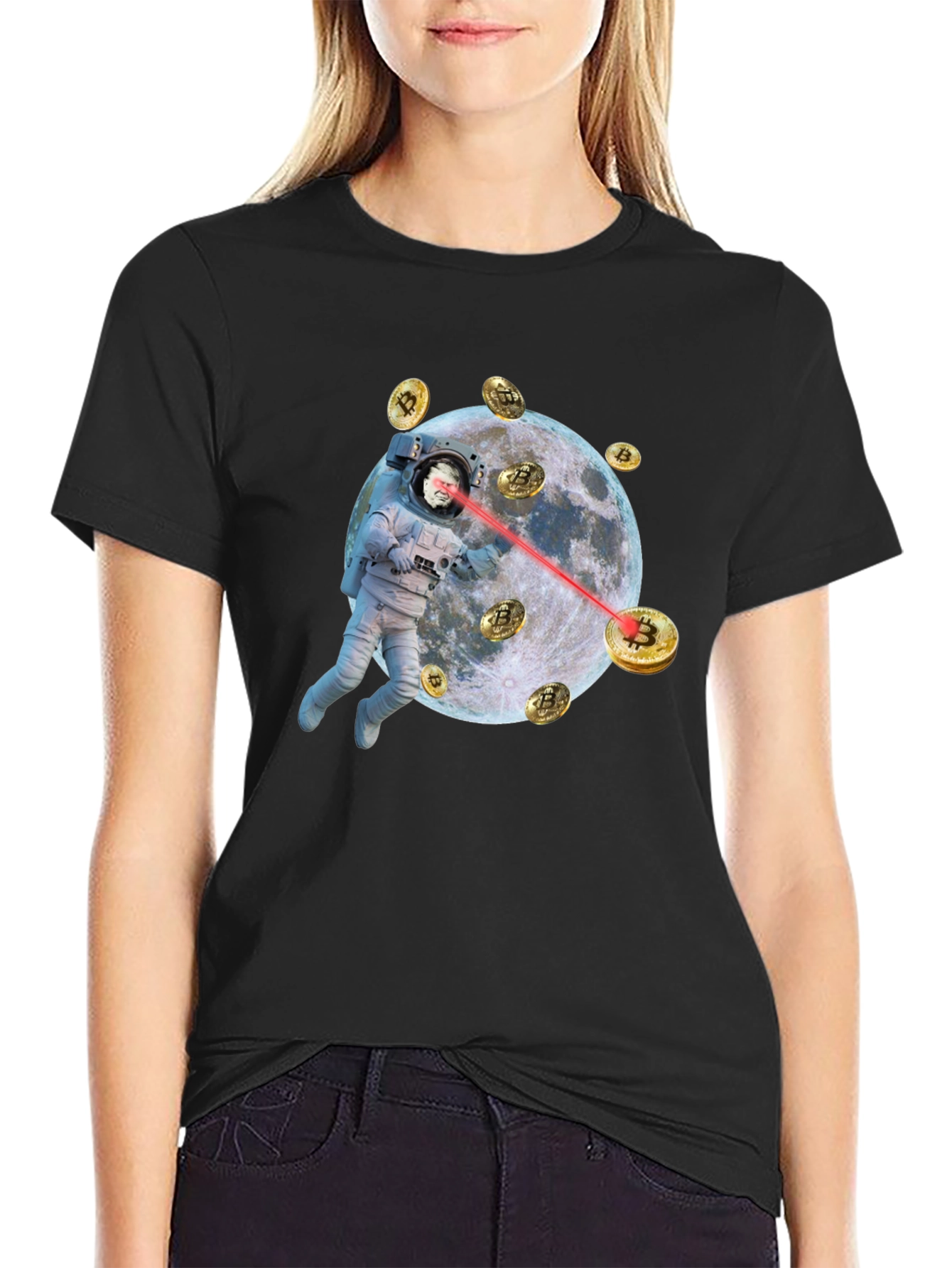 Bitcoin Astronaut T-Shirt - Crypto to the Moon!