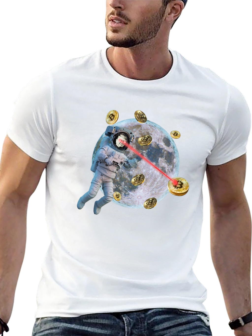 Bitcoin Astronaut T-Shirt - Crypto to the Moon!