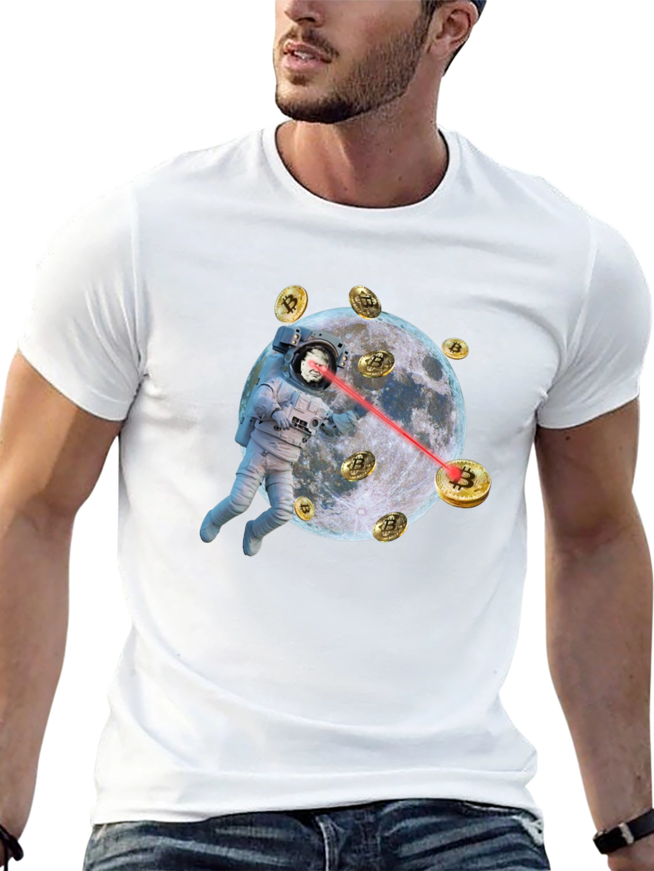 Bitcoin Astronaut T-Shirt - Crypto to the Moon!